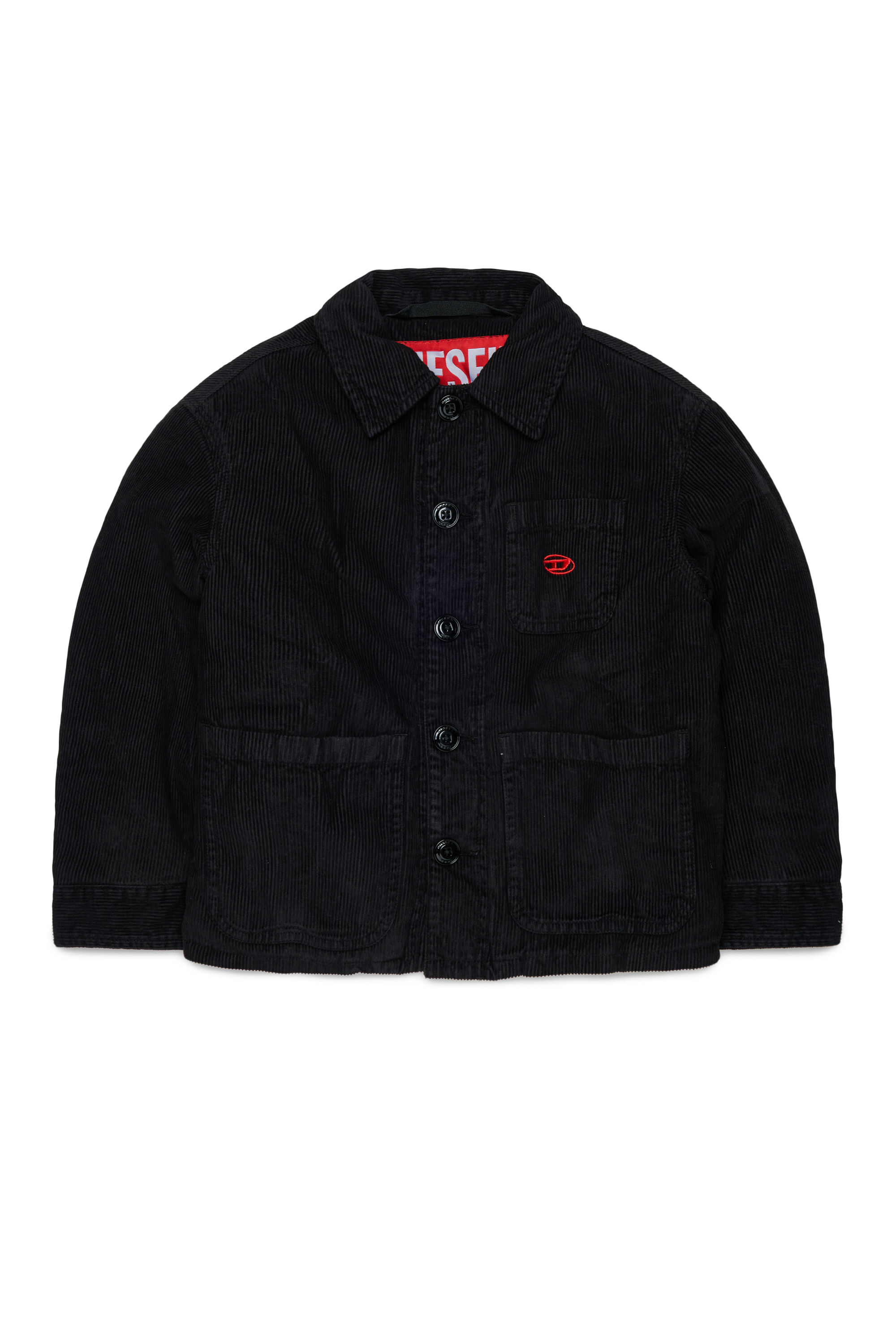 Diesel - JMILL, Man's Corduroy shirt jacket in Black - 1