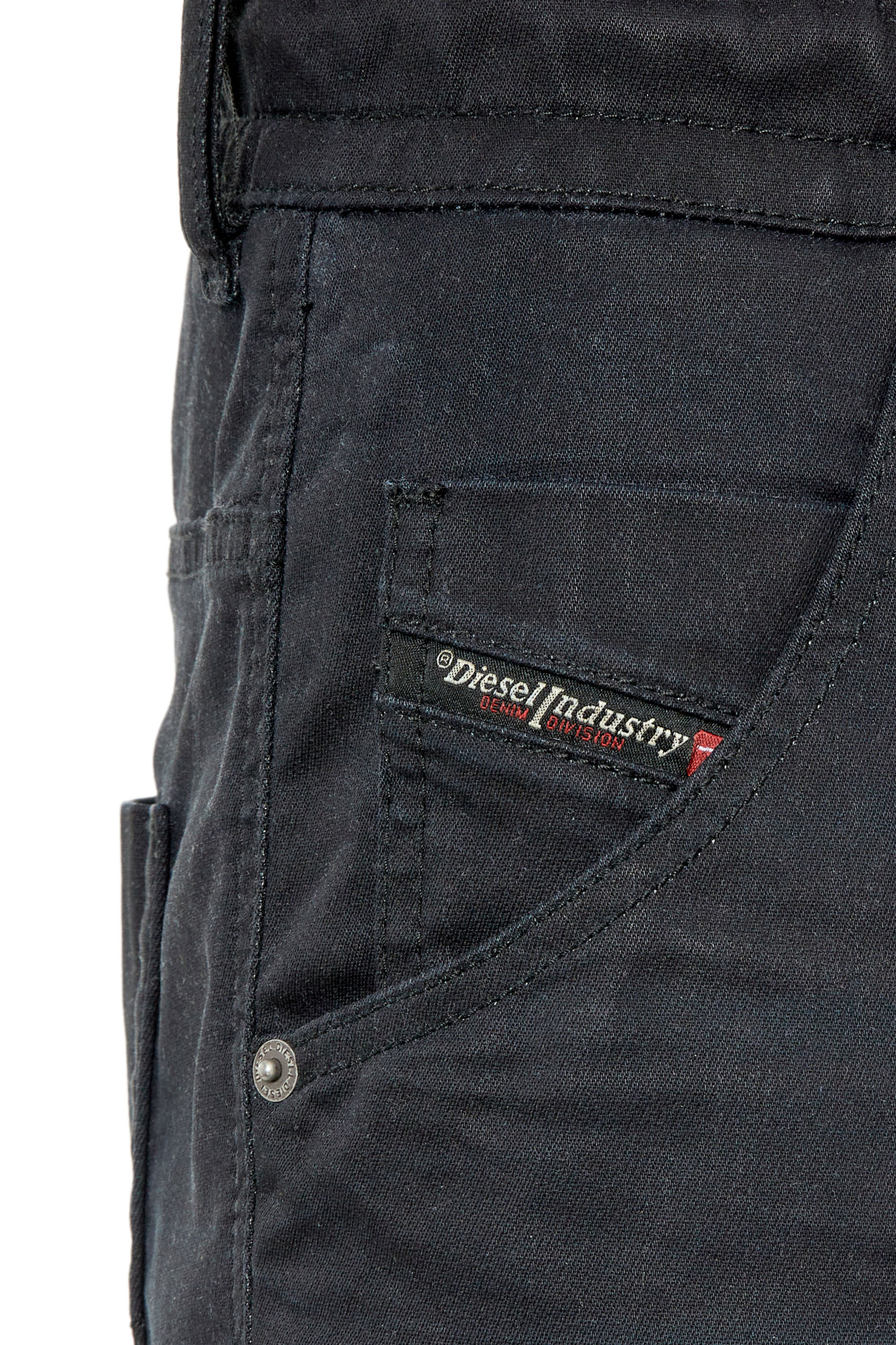 Diesel - D-KROOSHORT-Z JOGGJEANS, Black/Dark grey - Image 6