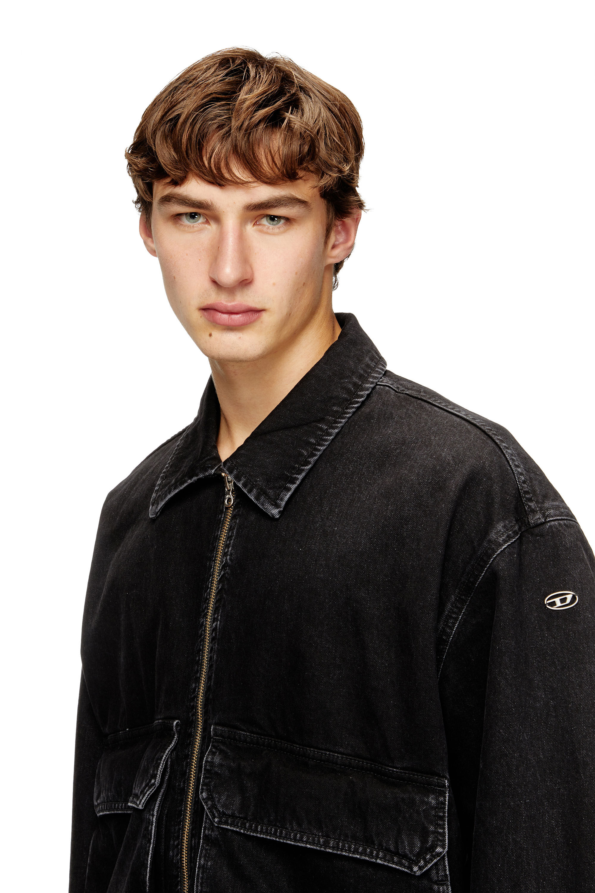 Women's Jacket in denim | Black | Diesel {{Country}}