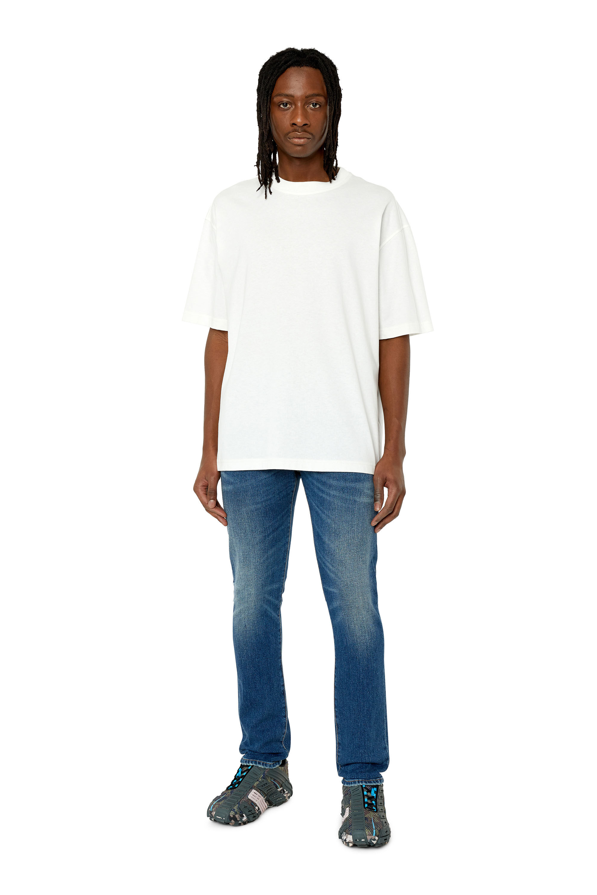 2019 D STRUKT Man Medium blue Slim Jeans Diesel