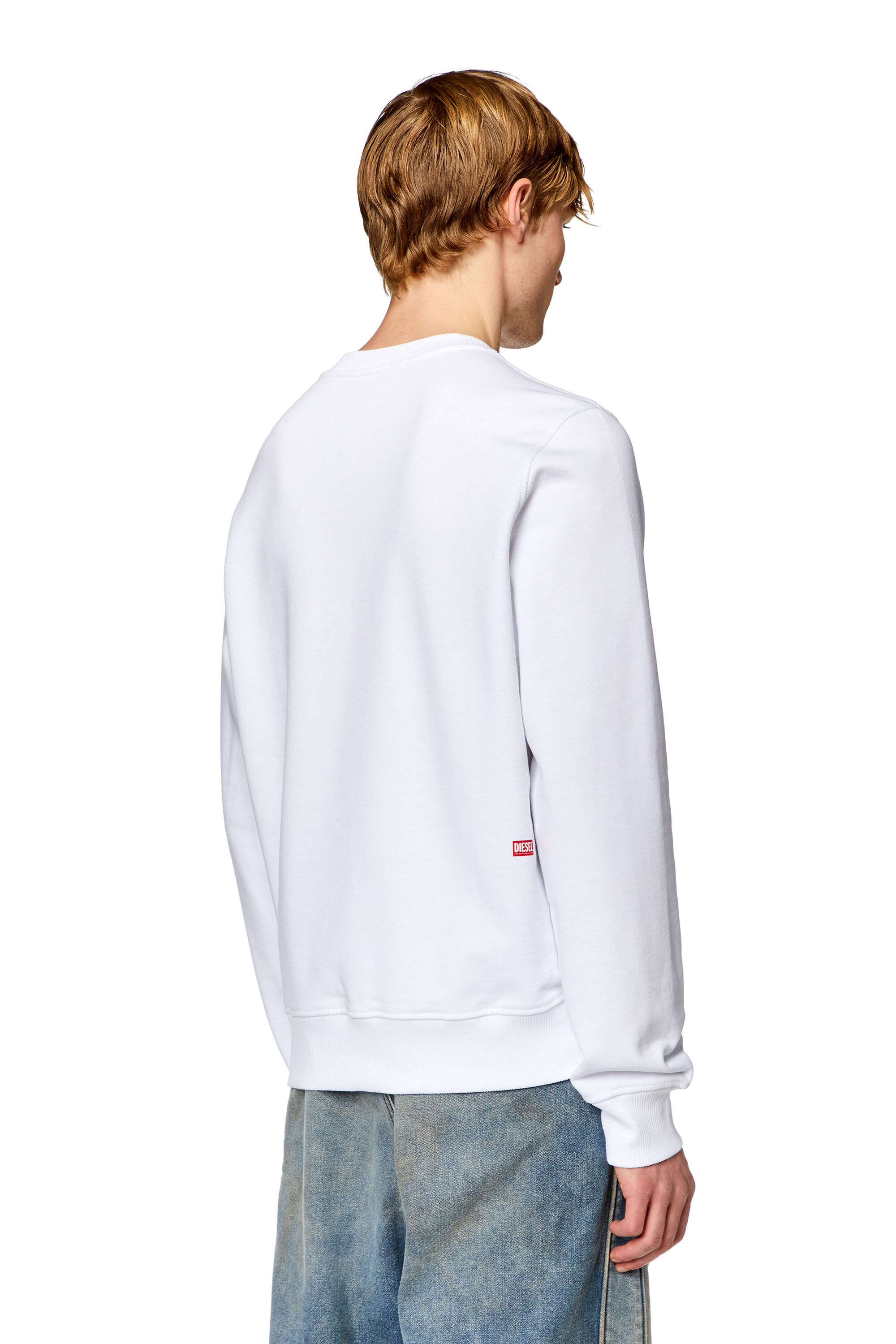 Men s Sweatshirt with digital photo logo print S GINN N1 Diesel