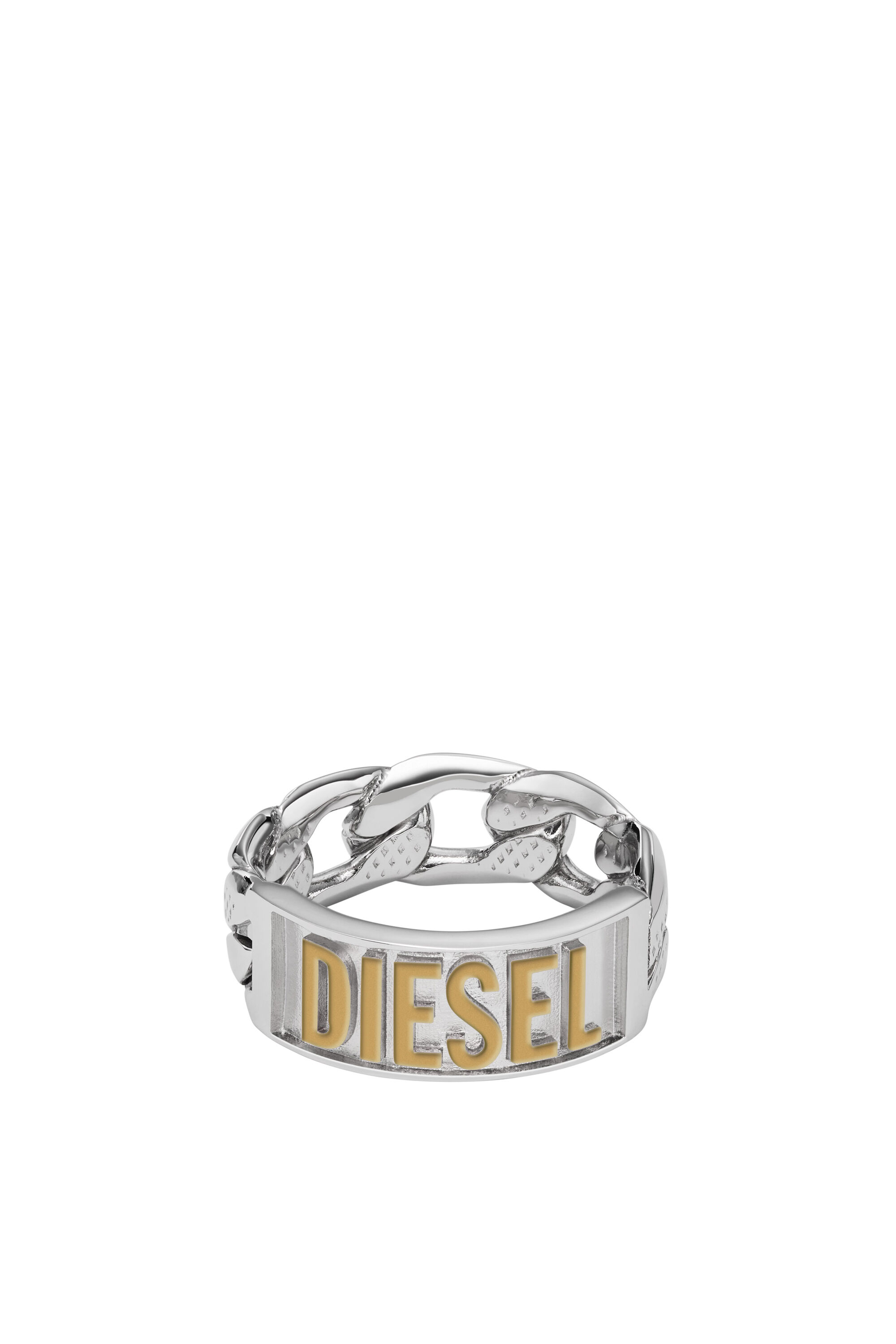 Women's Two-Tone Stainless Steel Band Ring | Silver | Diesel