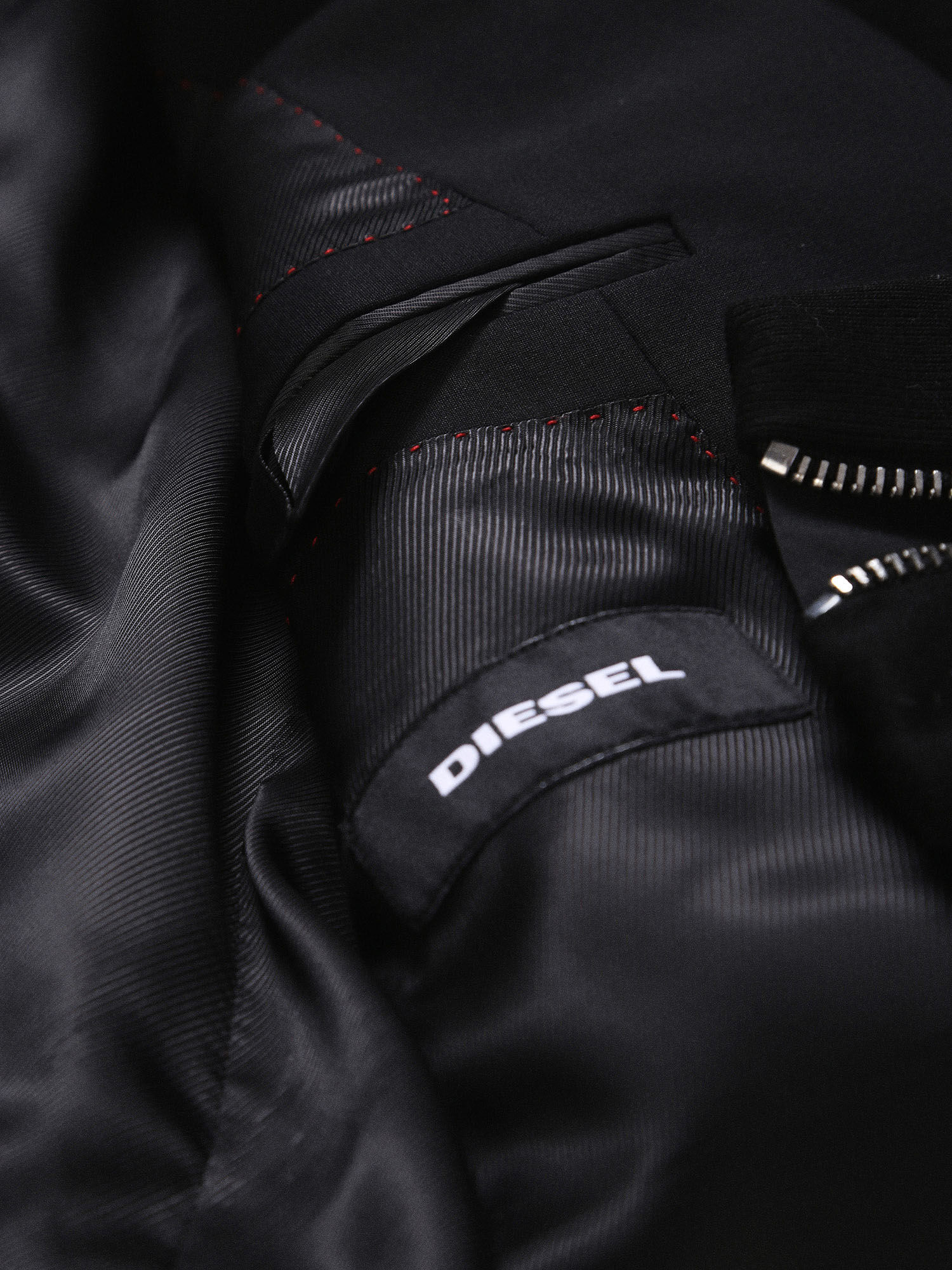 00S7S00WAPF Jackets Man DVL-BLAZER-HOOD-RE by Diesel Black 00S7S00WAPF Jackets Man DVL-BLAZER-HOOD-RE by Diesel Black