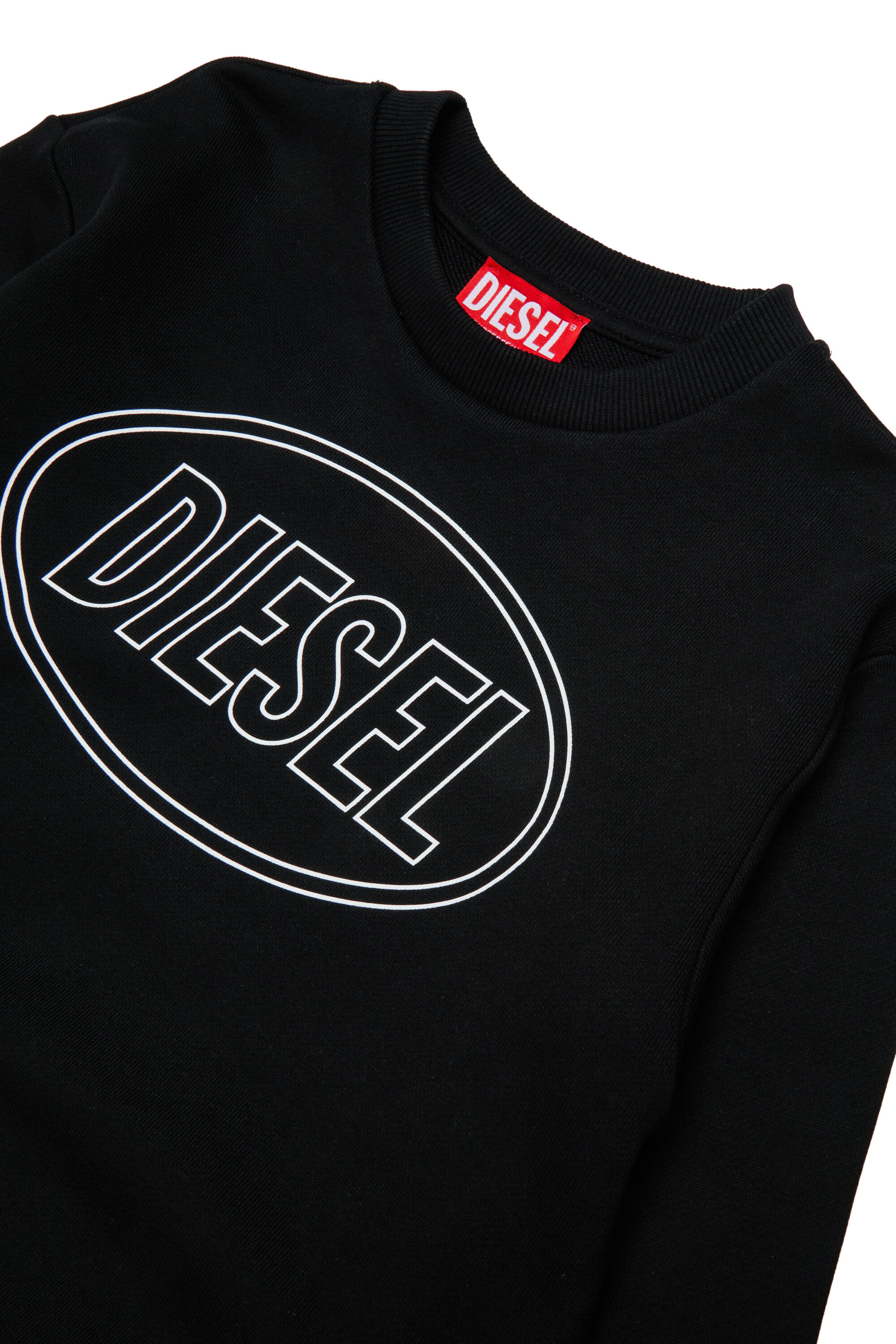 Diesel - SCIRCLE OVER, Man's Sweatshirt with logo print in Black - 3