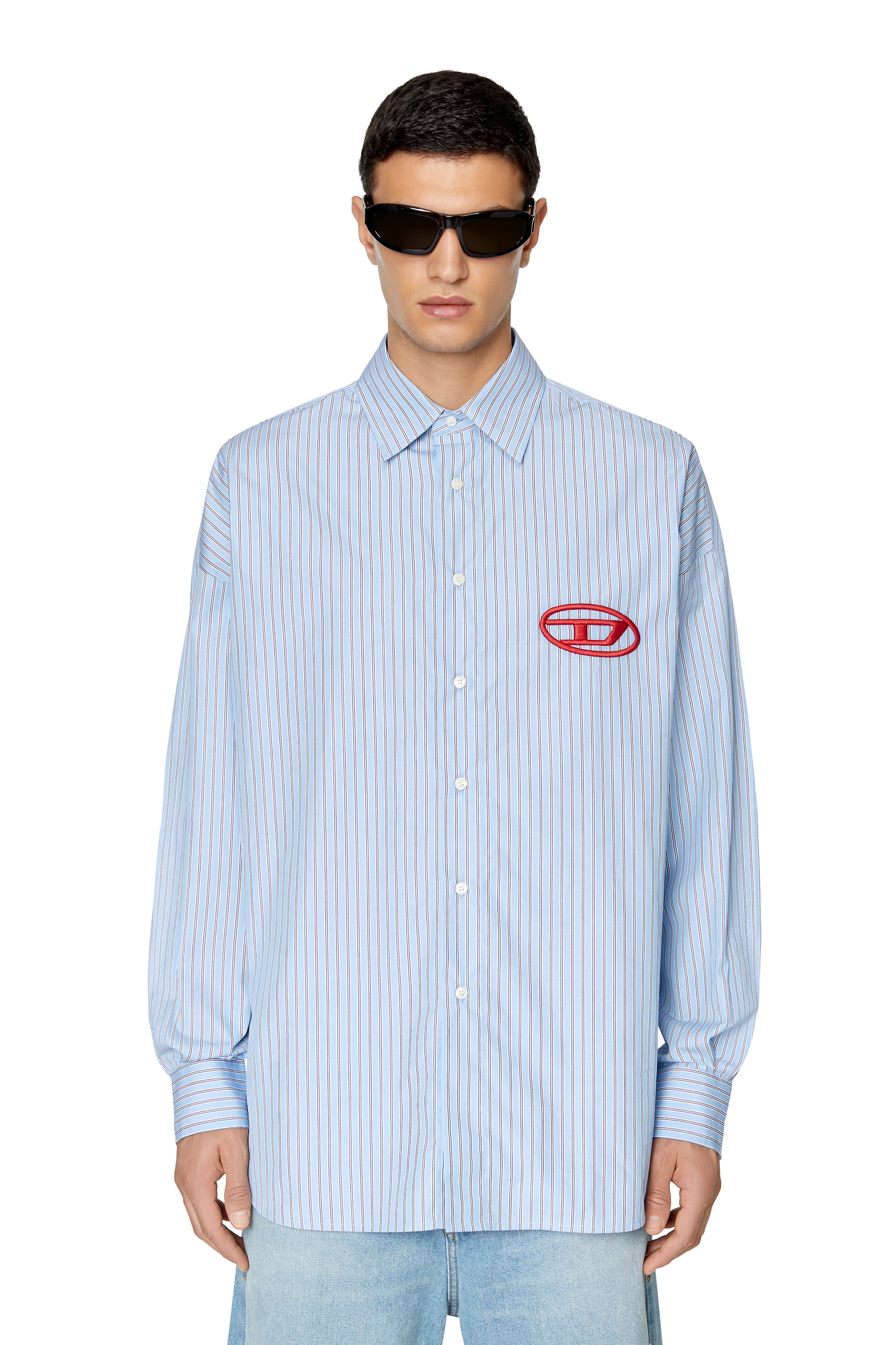 diesel blue shirt