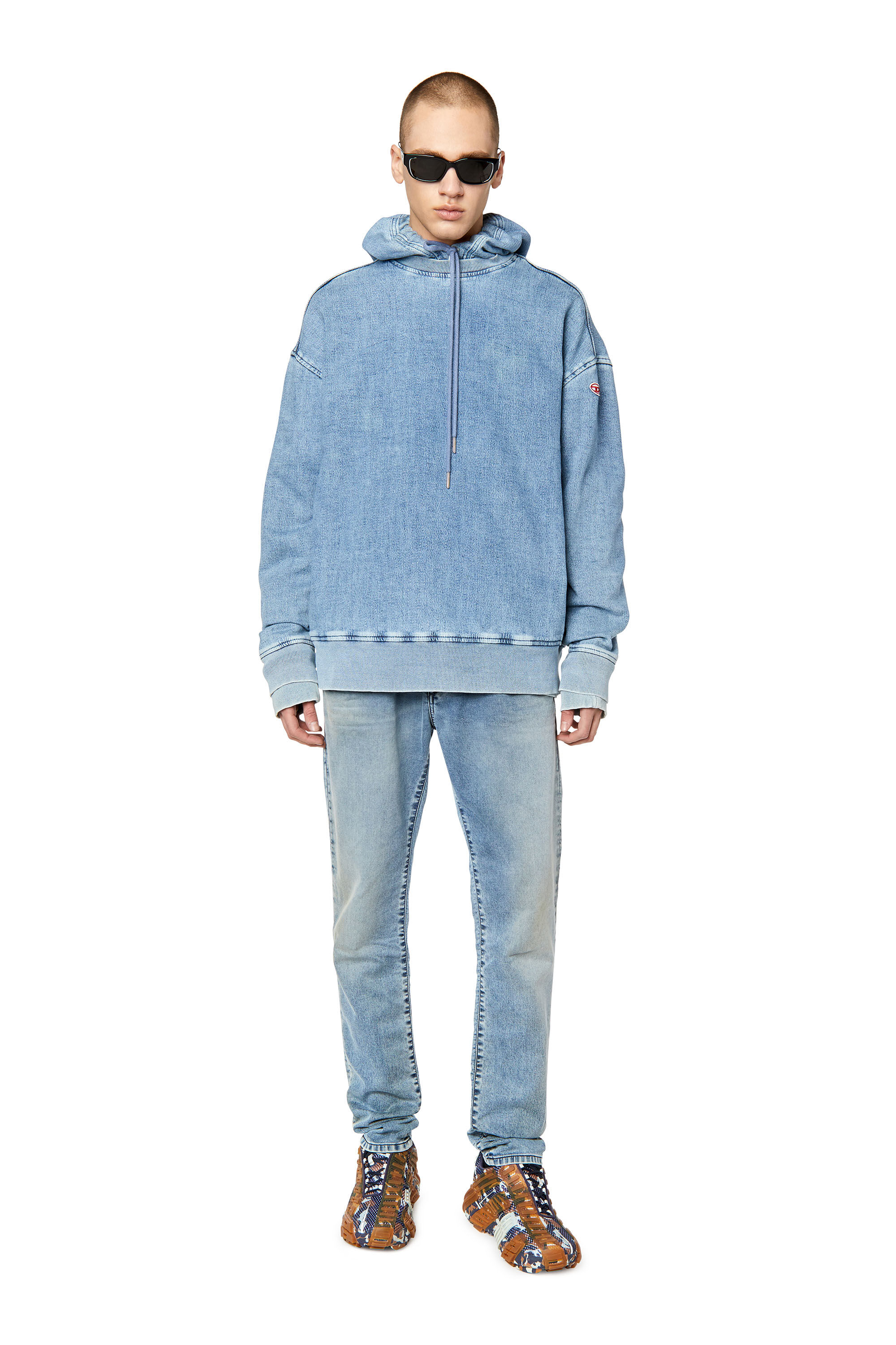 Diesel - Slim D-Strukt JoggJeans® 068DU, Light Blue - Image 1