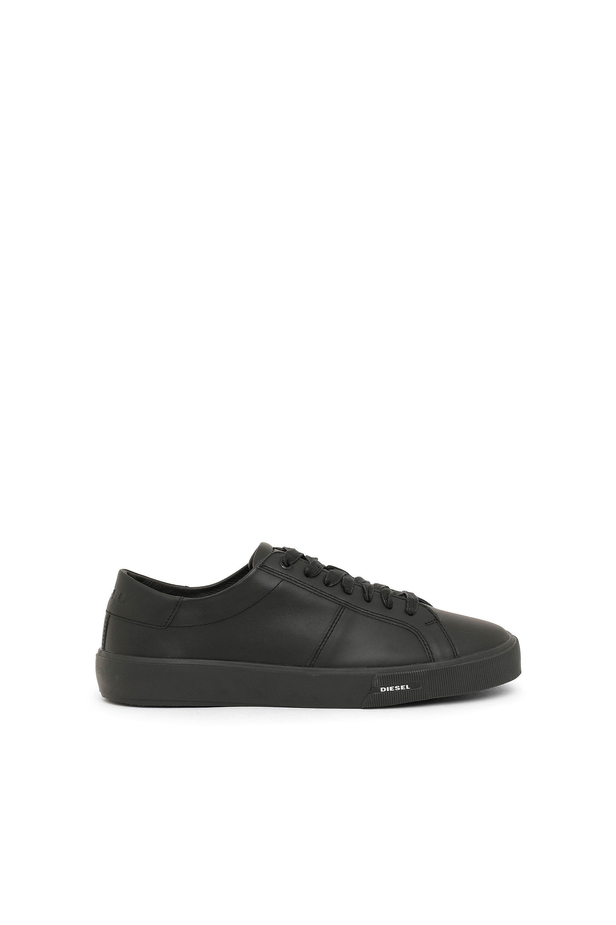 Diesel - S-MYDORI LC, Man's Low-top sneakers in leather in Black - 1