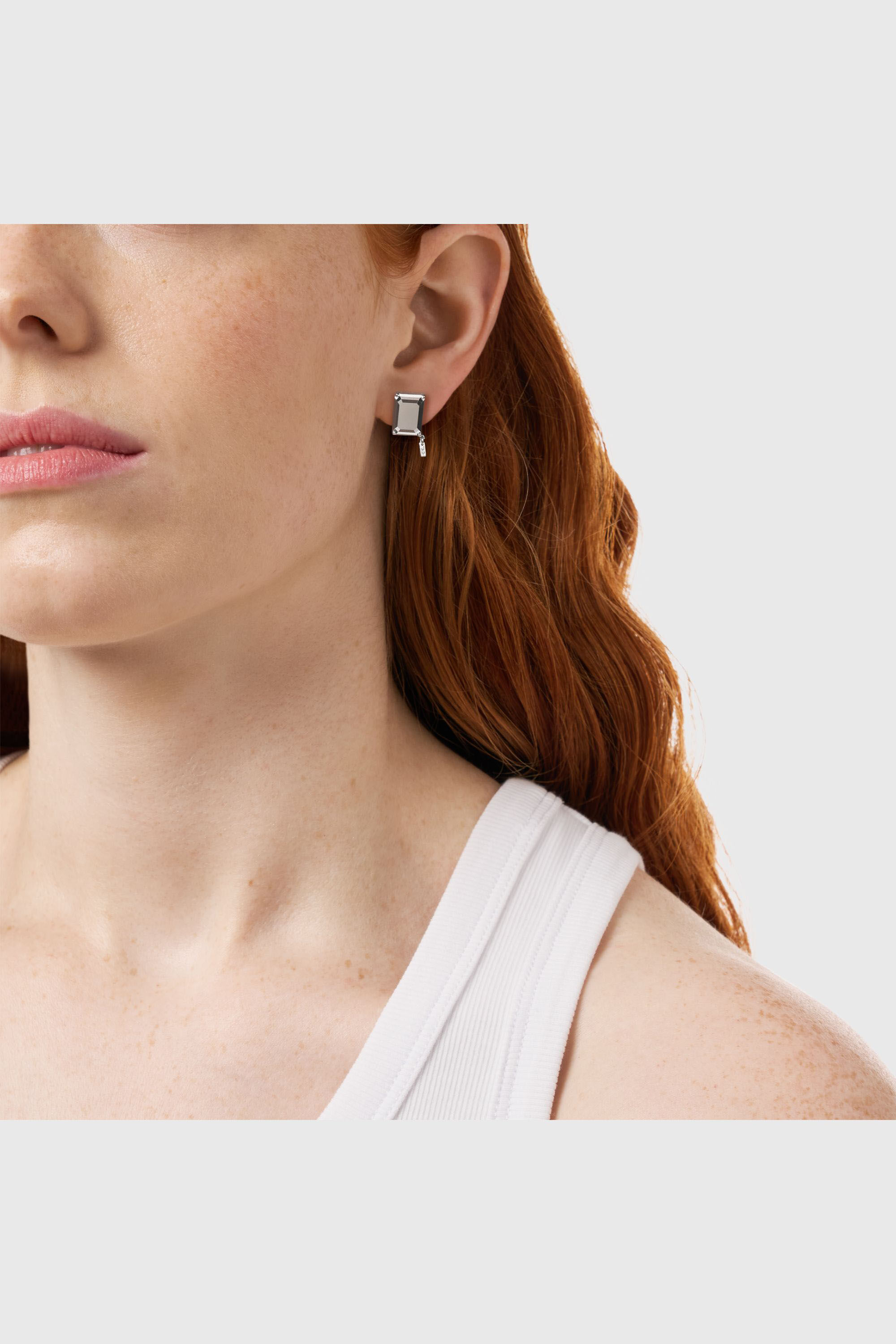 Diesel - DL1366040 STERLING SILVER JEWEL, Unisex's Sterling silver stud earring in Silver - 3