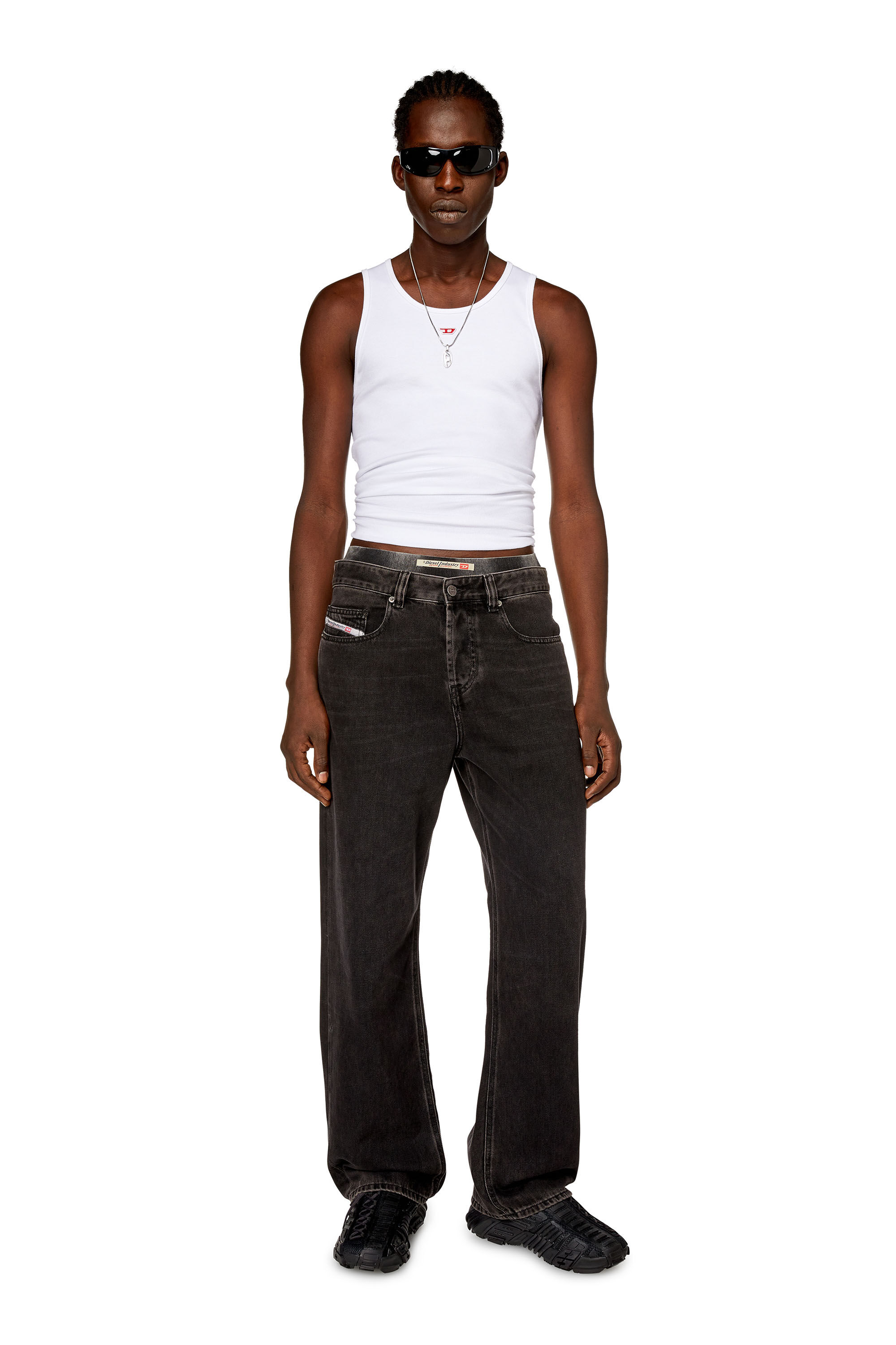 T-LIFTY-D Man: Tank top with mini D logo patch | Diesel