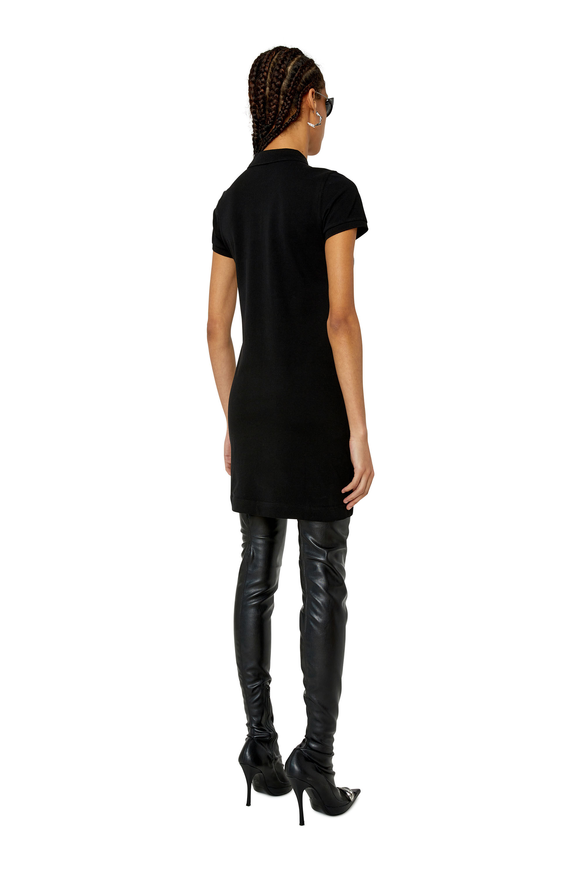 Women s Polo dress with oval D patch D TENNY DOVAL PJ Diesel