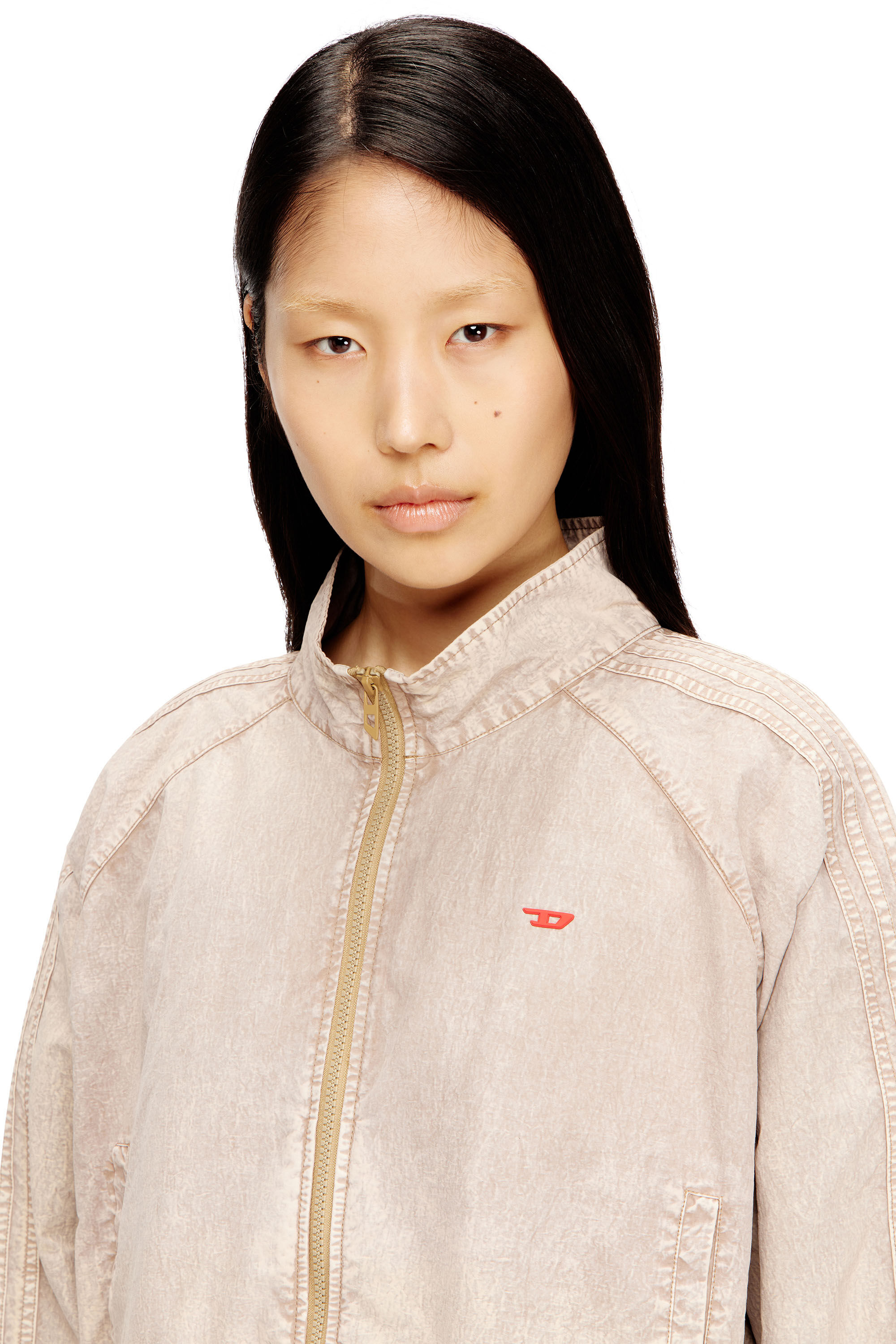 Women's Windbreaker in treated Taslan | Beige | Diesel