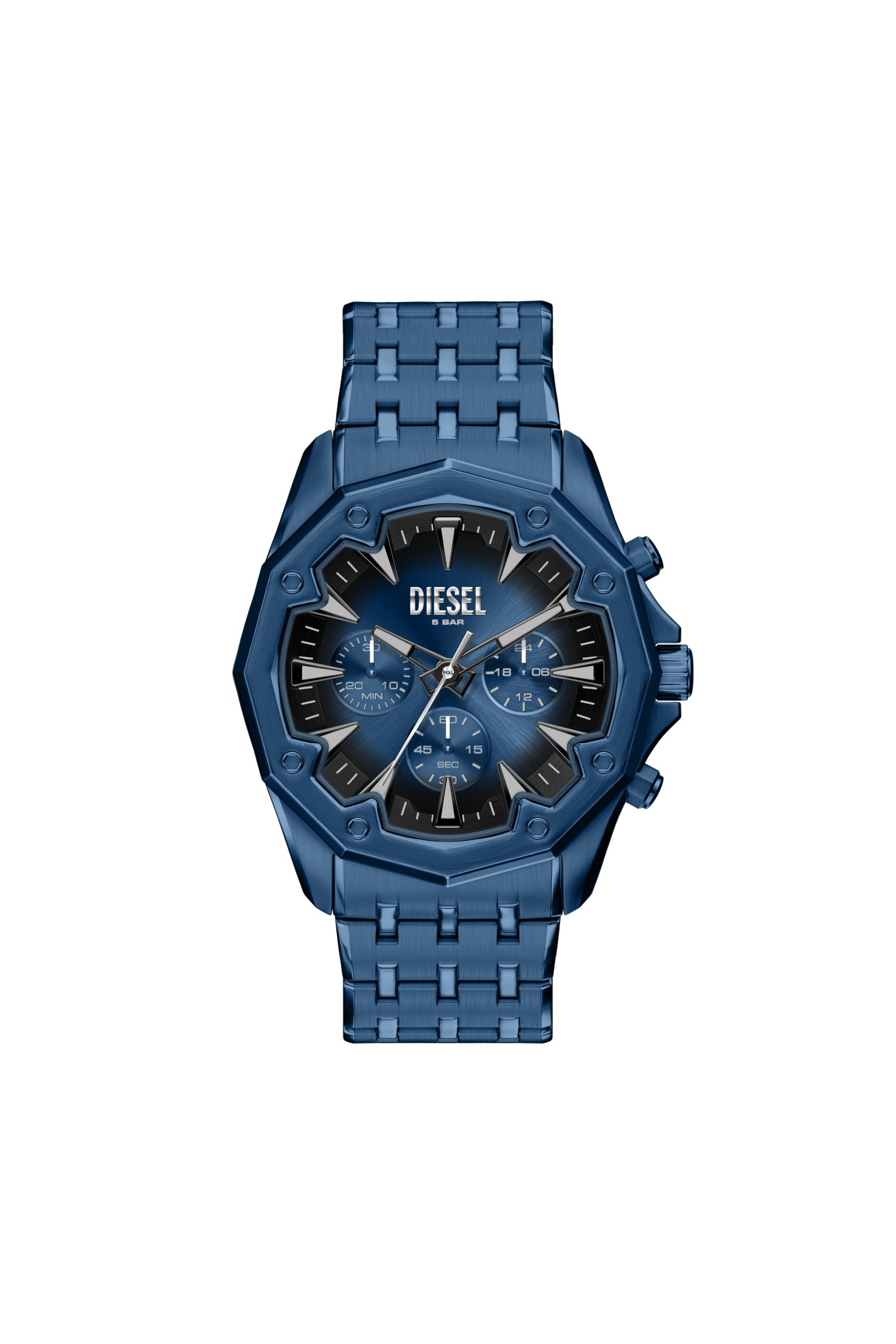 Diesel - DZ4705 WATCH, Man's Stinger Blue Stainless Steel Watch in Blue - 1