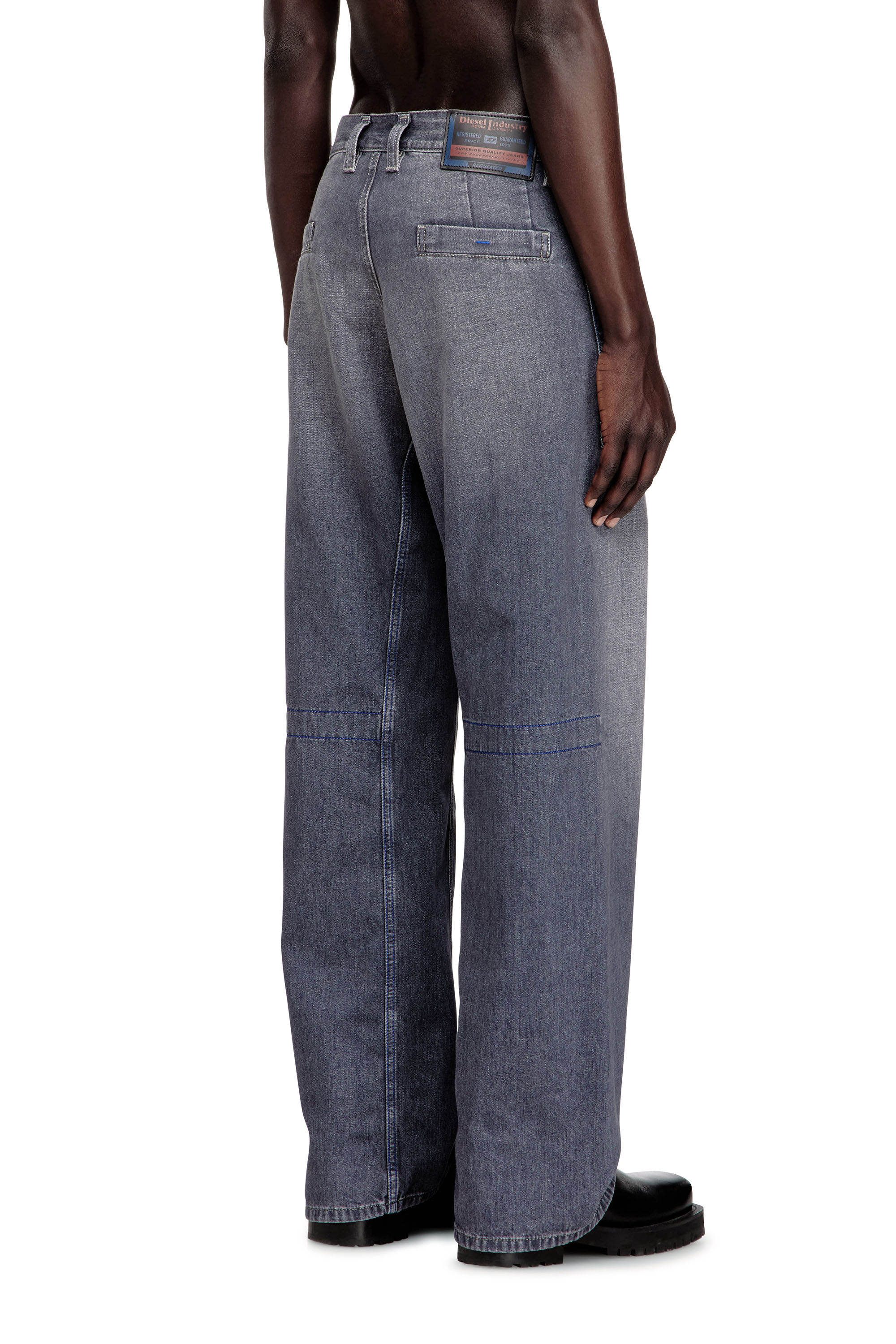 Men's Relaxed Jeans | Grey | Diesel D-Zeta
