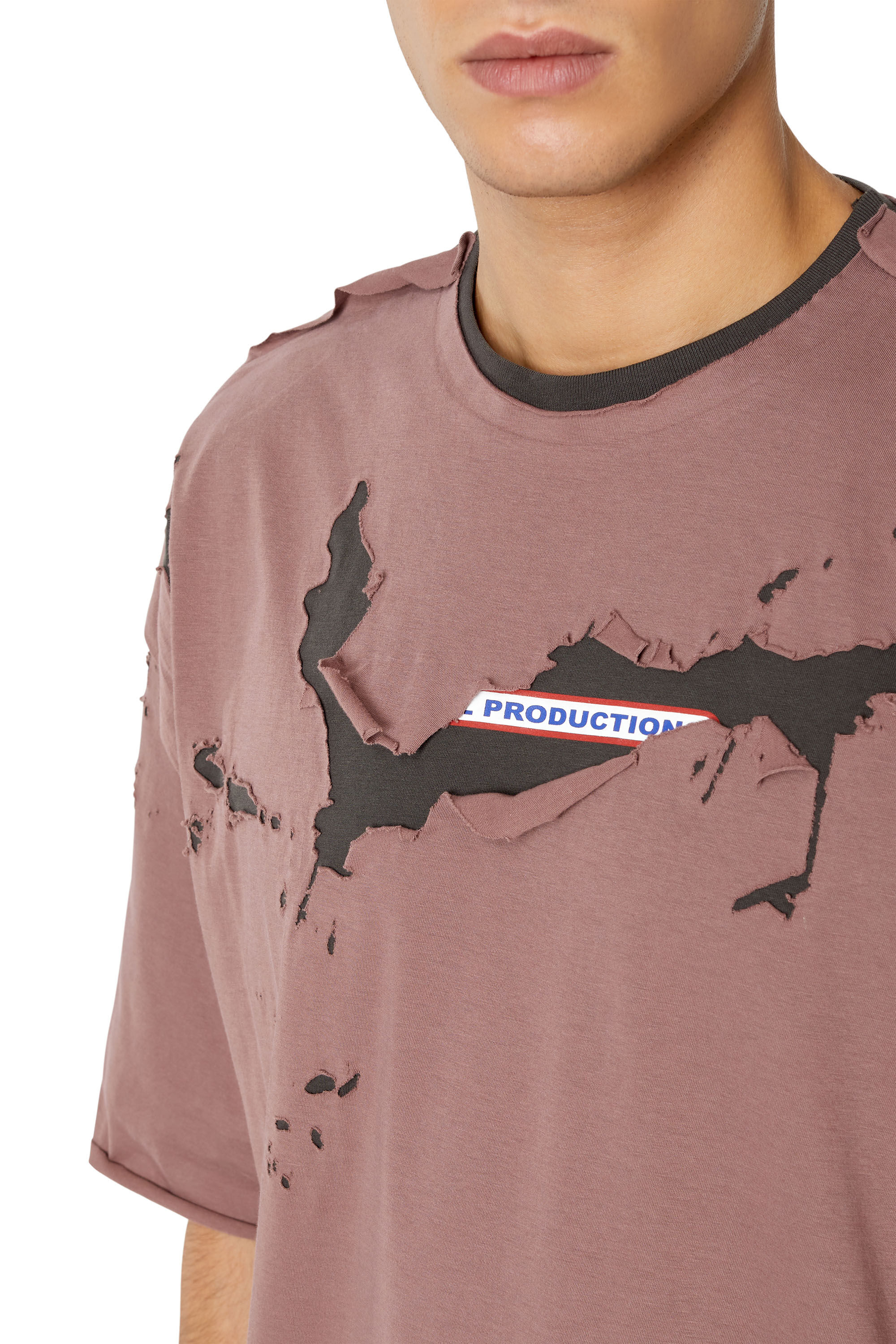 diesel peel logo t shirt mens