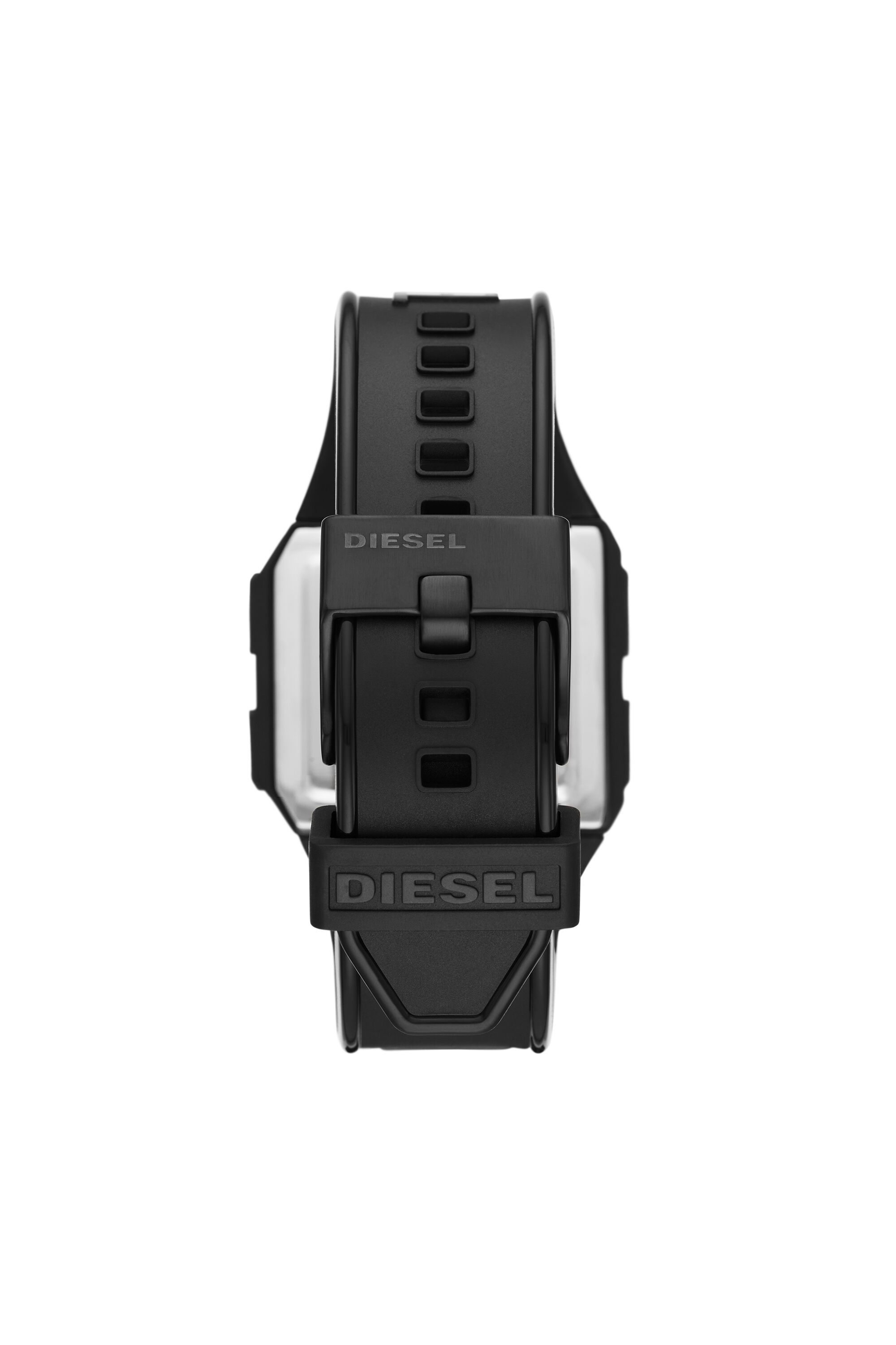 DZ1971: Women's black digital watch with rectangular dial | Diesel