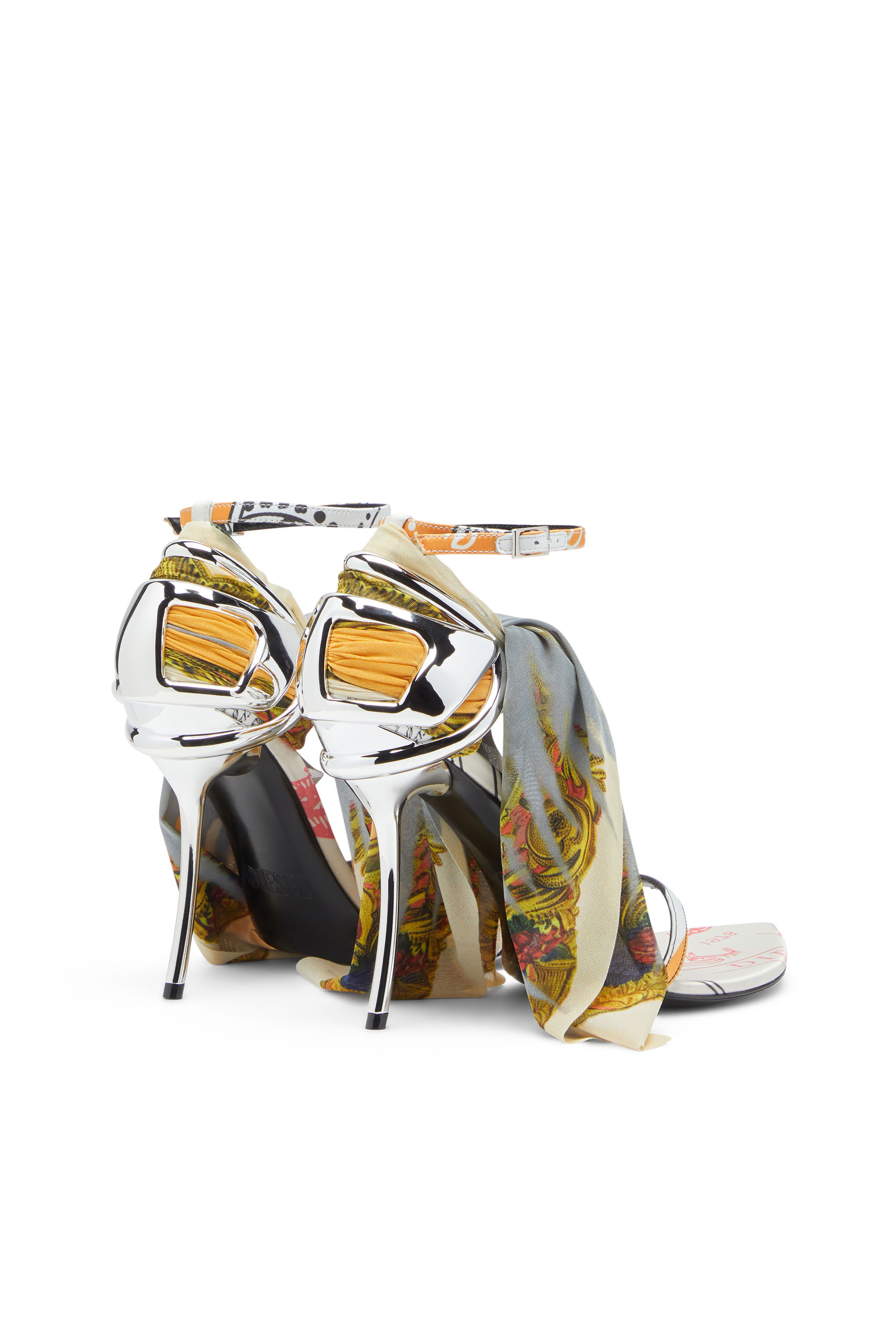 福袋セール Women's D-Ten&Half-Bandana stiletto sandals in satin ジャケット・アウター