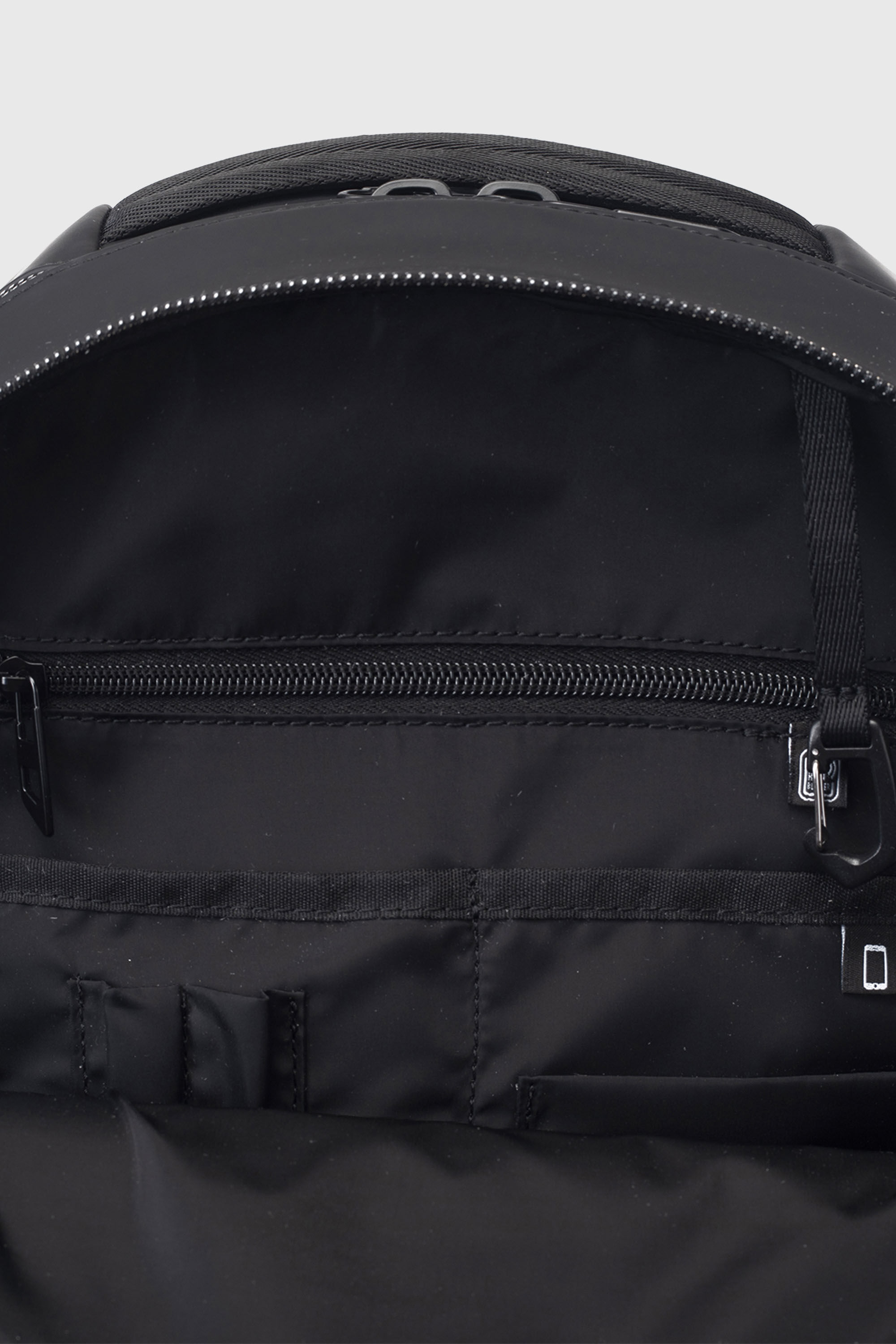 Diesel - DIESEL ALUMINUM BACKPACK DSB003, Unisex's Functional business backpack in Black - 6