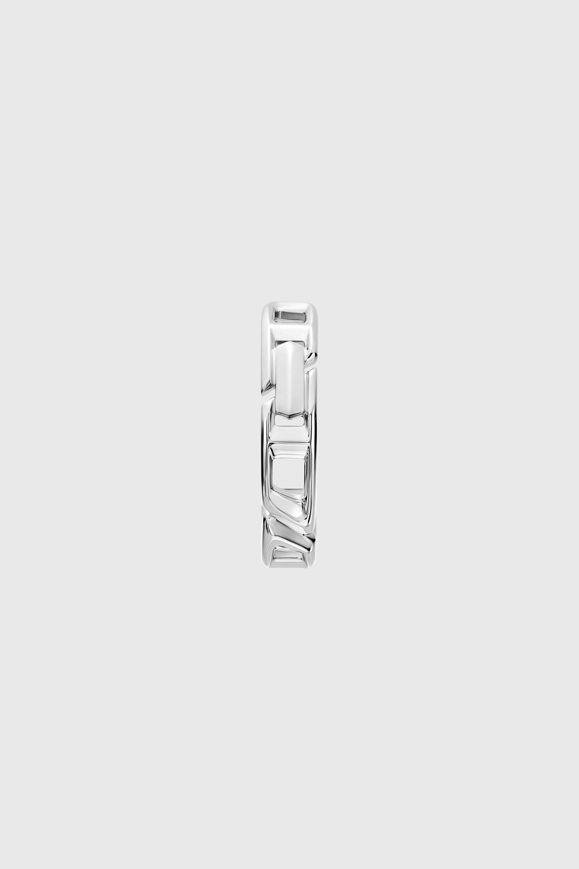 Diesel - DL1361040 STERLING SILVER JEWEL, Unisex's Sterling silver hoop earring in Silver - 1