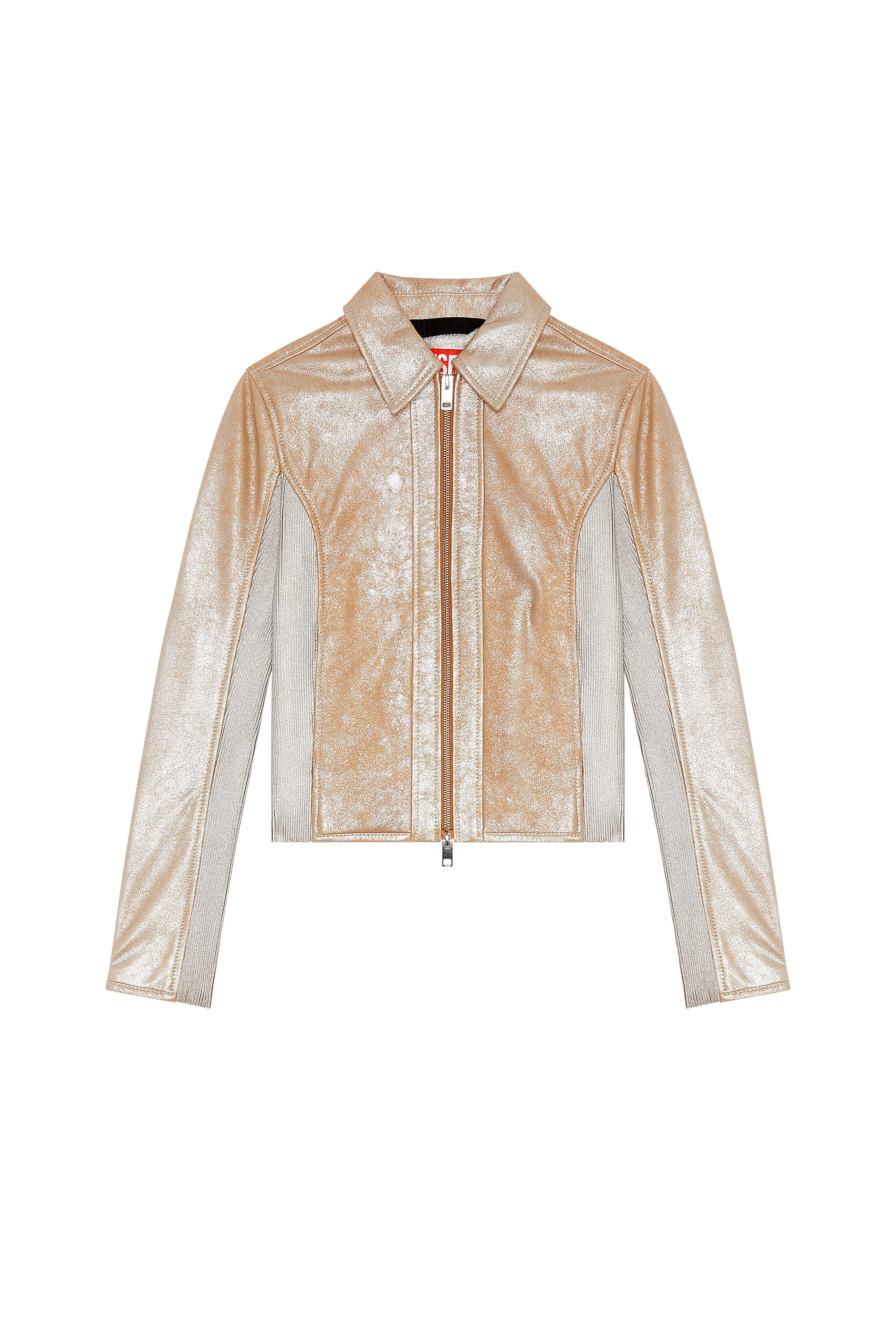 Rose gold outlet leather jacket