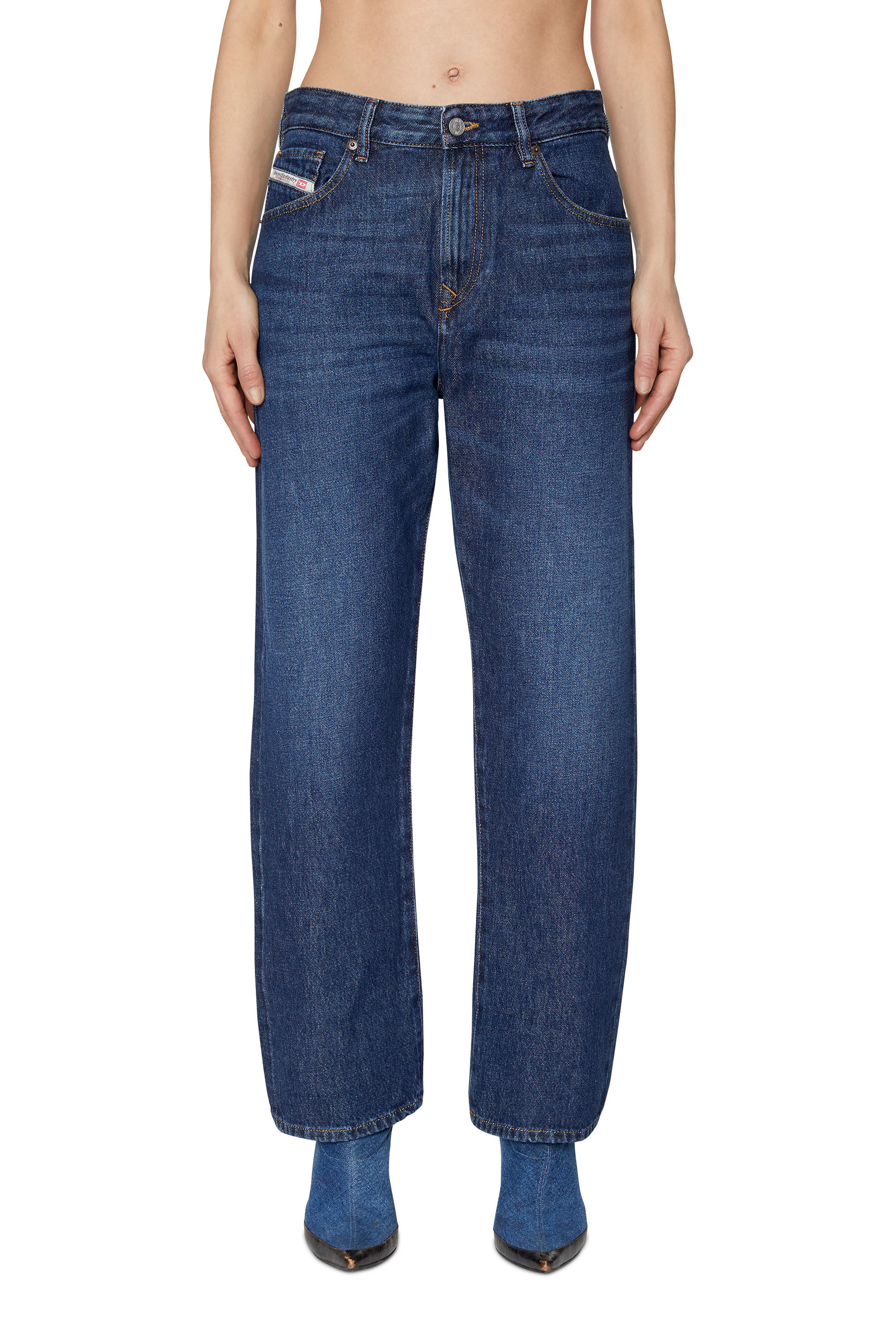 1999 D Reggy Woman Straight Dark blue Jeans Diesel Library
