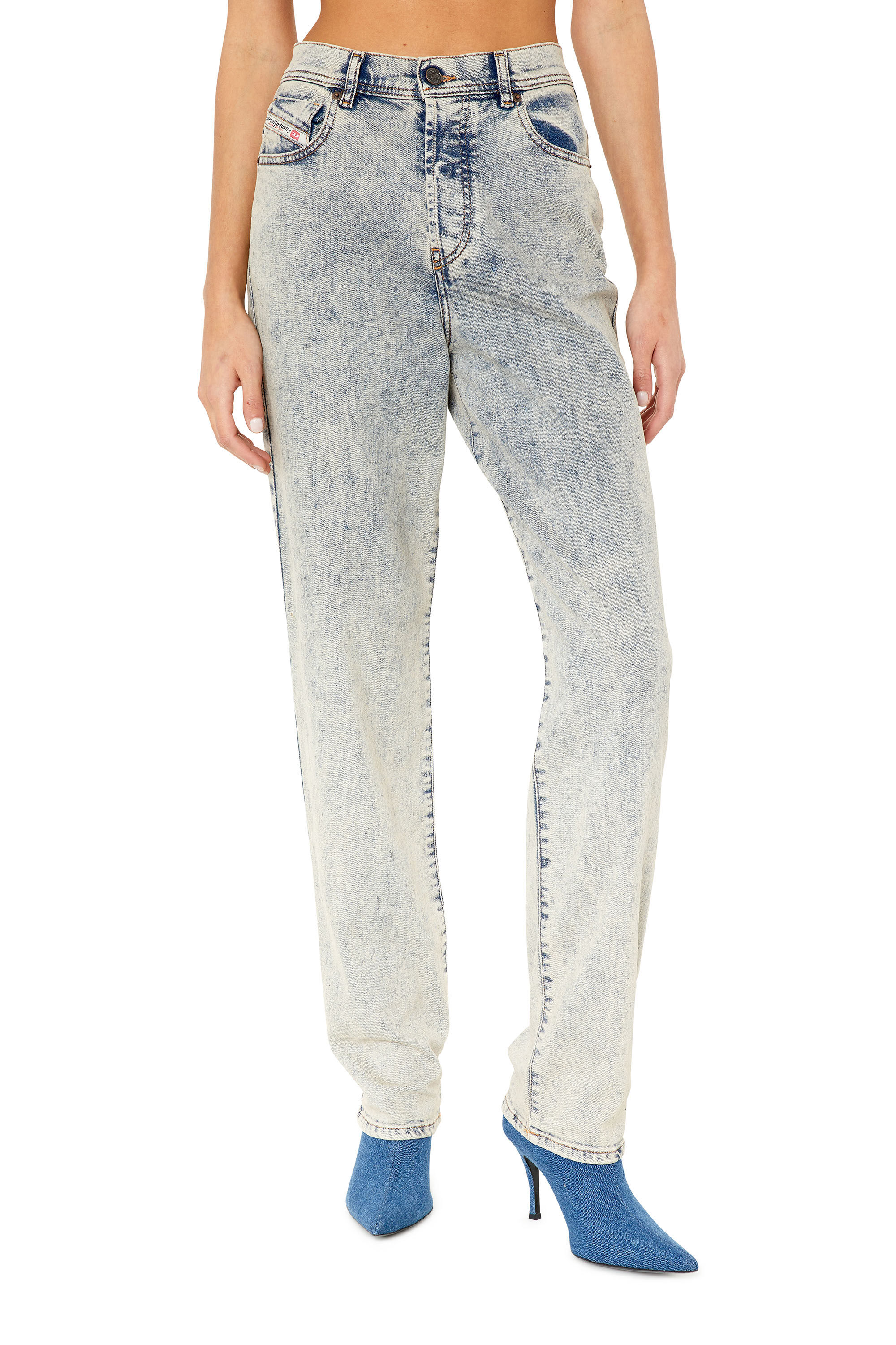 Diesel - 1956 D-Tulip 09F12 Straight Jeans, Medium blue - Image 3