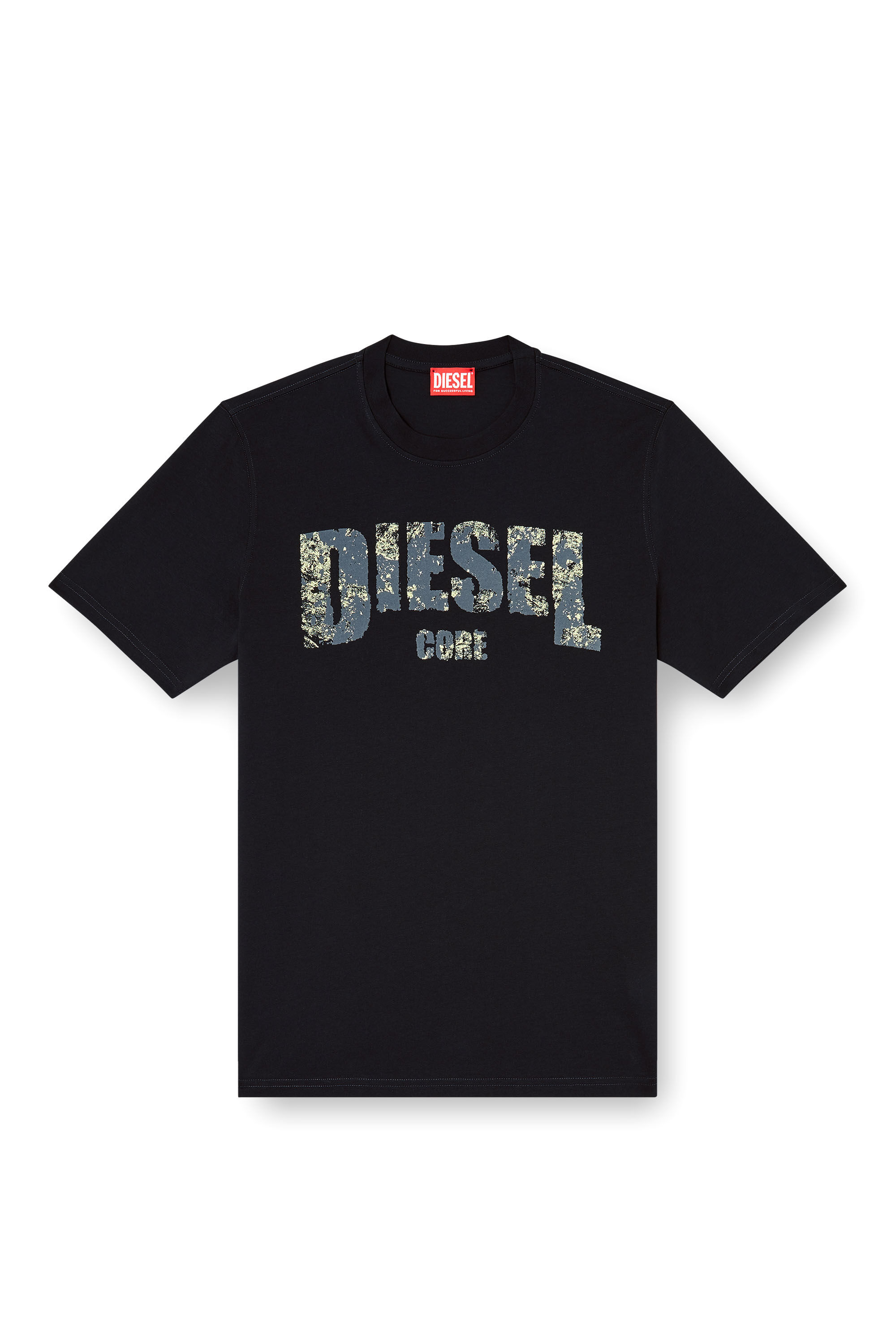 Men's T-shirt with D patch | Black | Diesel