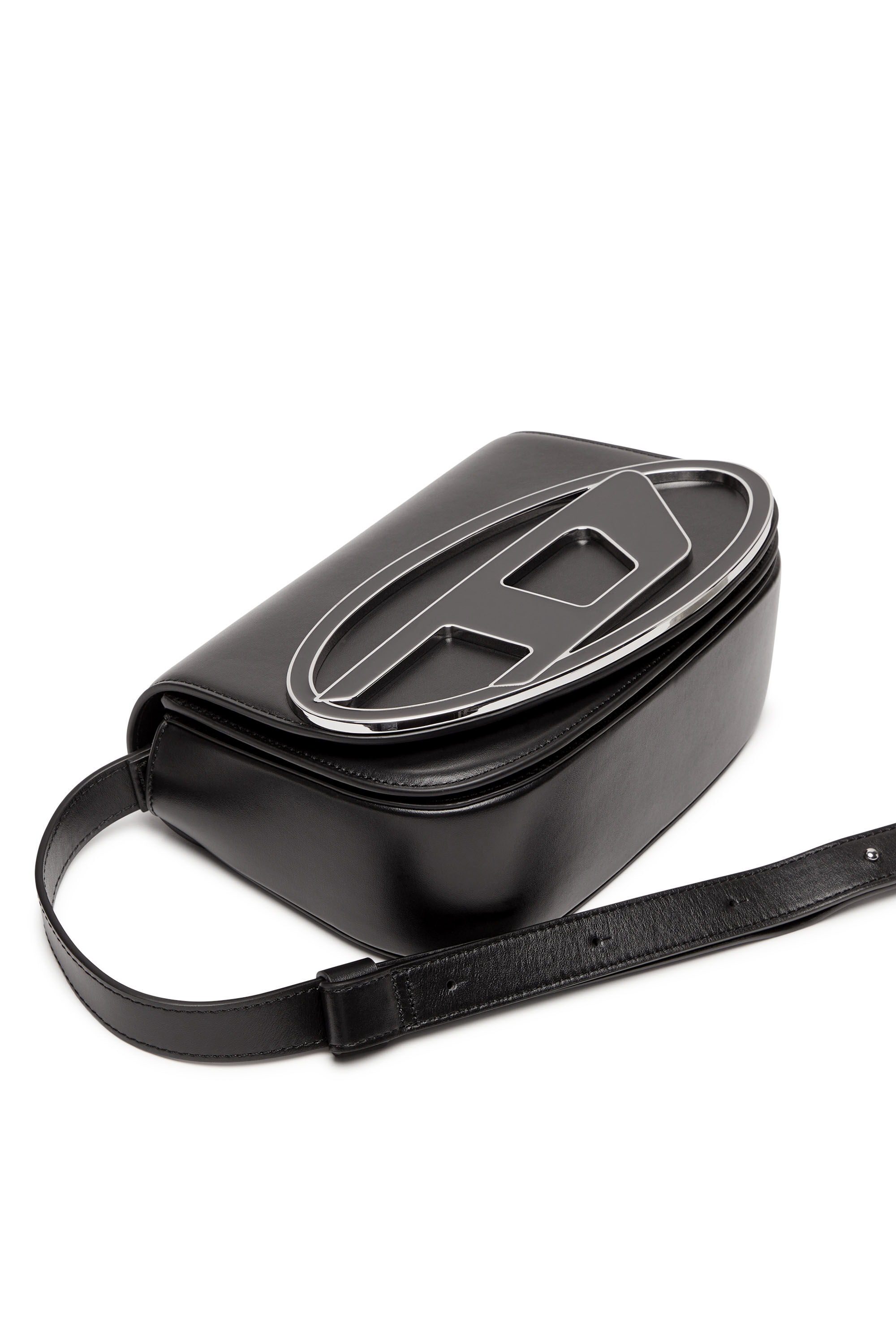 Women's 1DR M-Iconic medium shoulder bag in leather | Black | Diesel