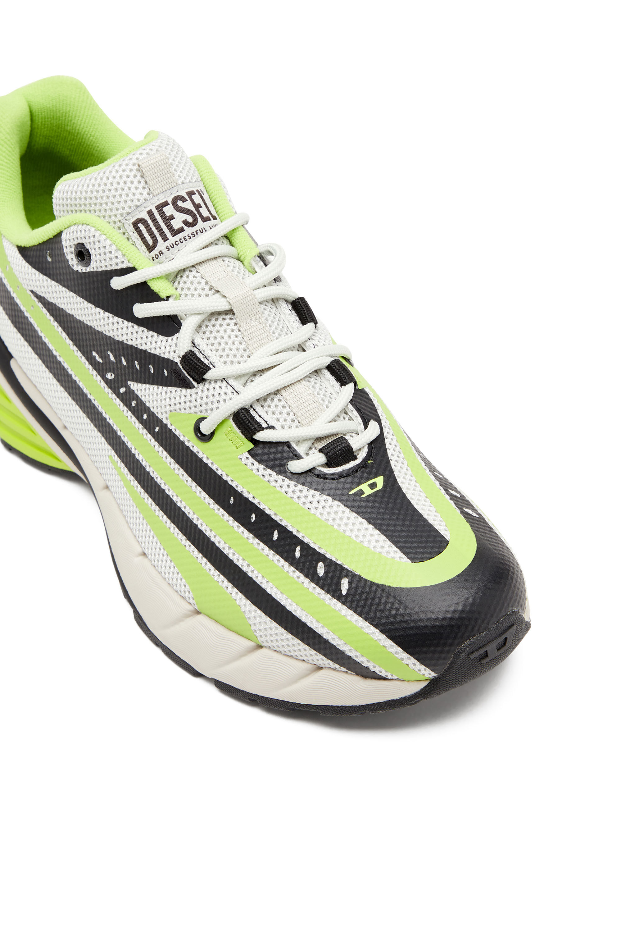 Men s D Airspeed Low Striped sneakers in coated mesh Multicolor Diesel