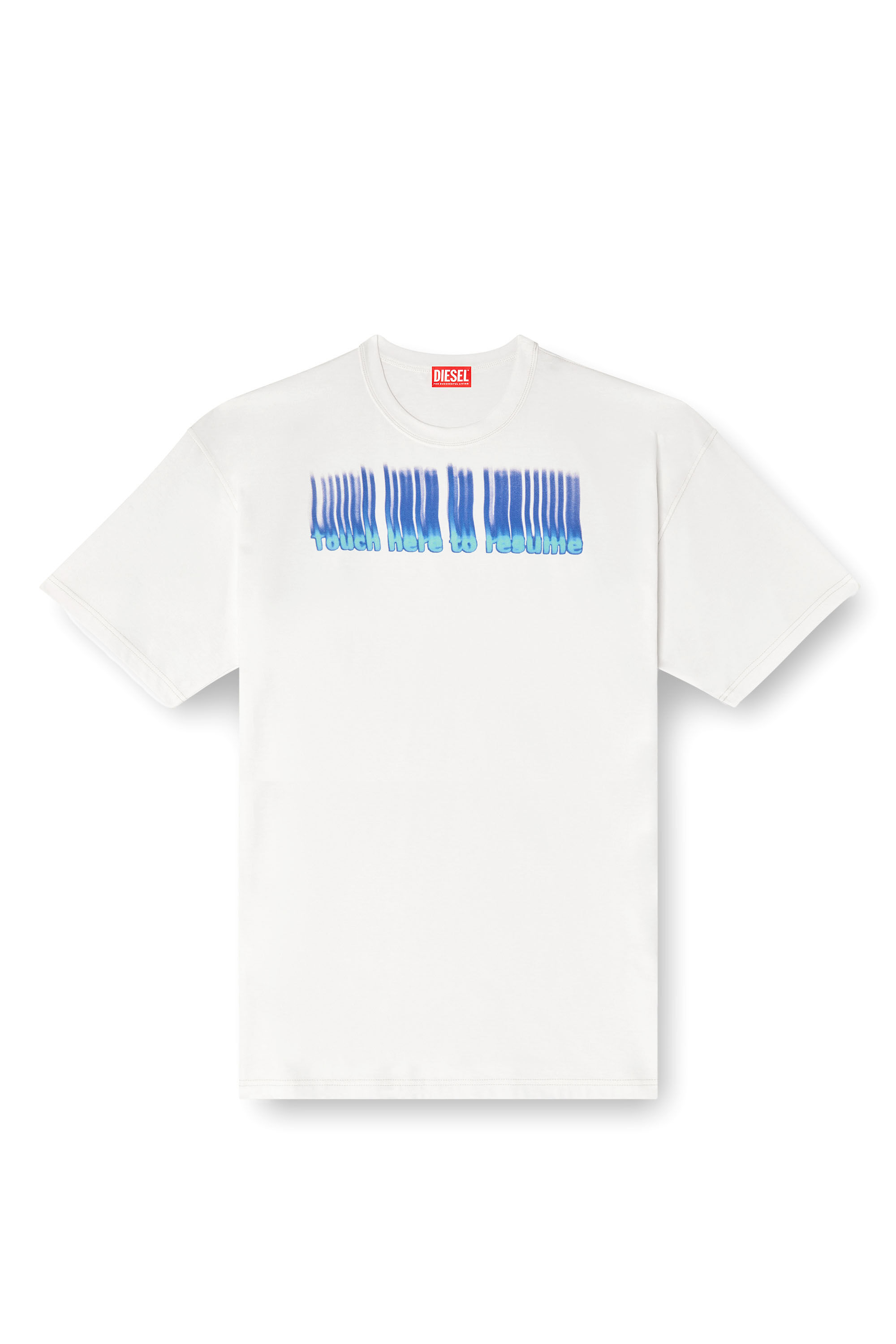 Men's T-shirt with slogan print | White | Diesel