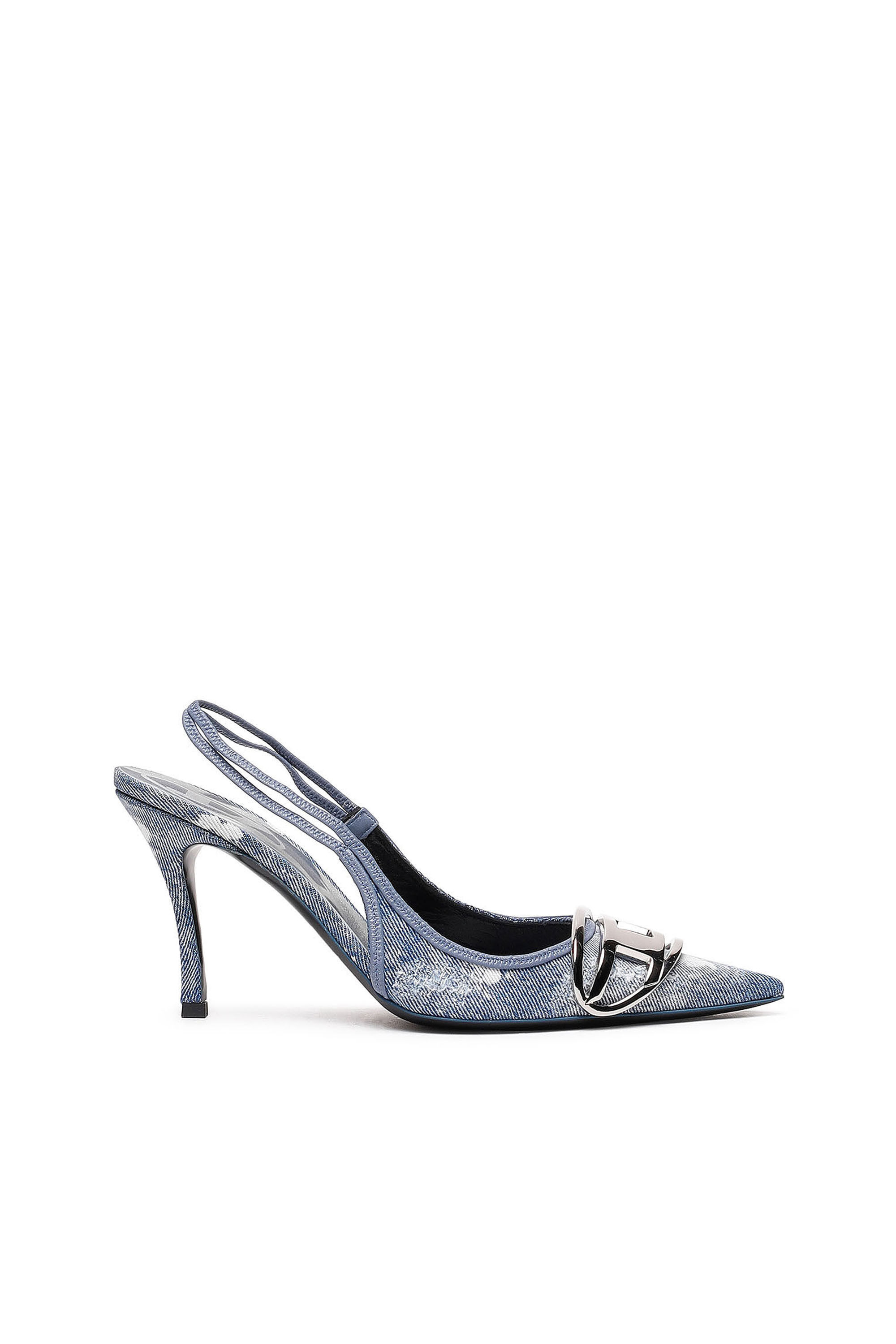 Denim heels store
