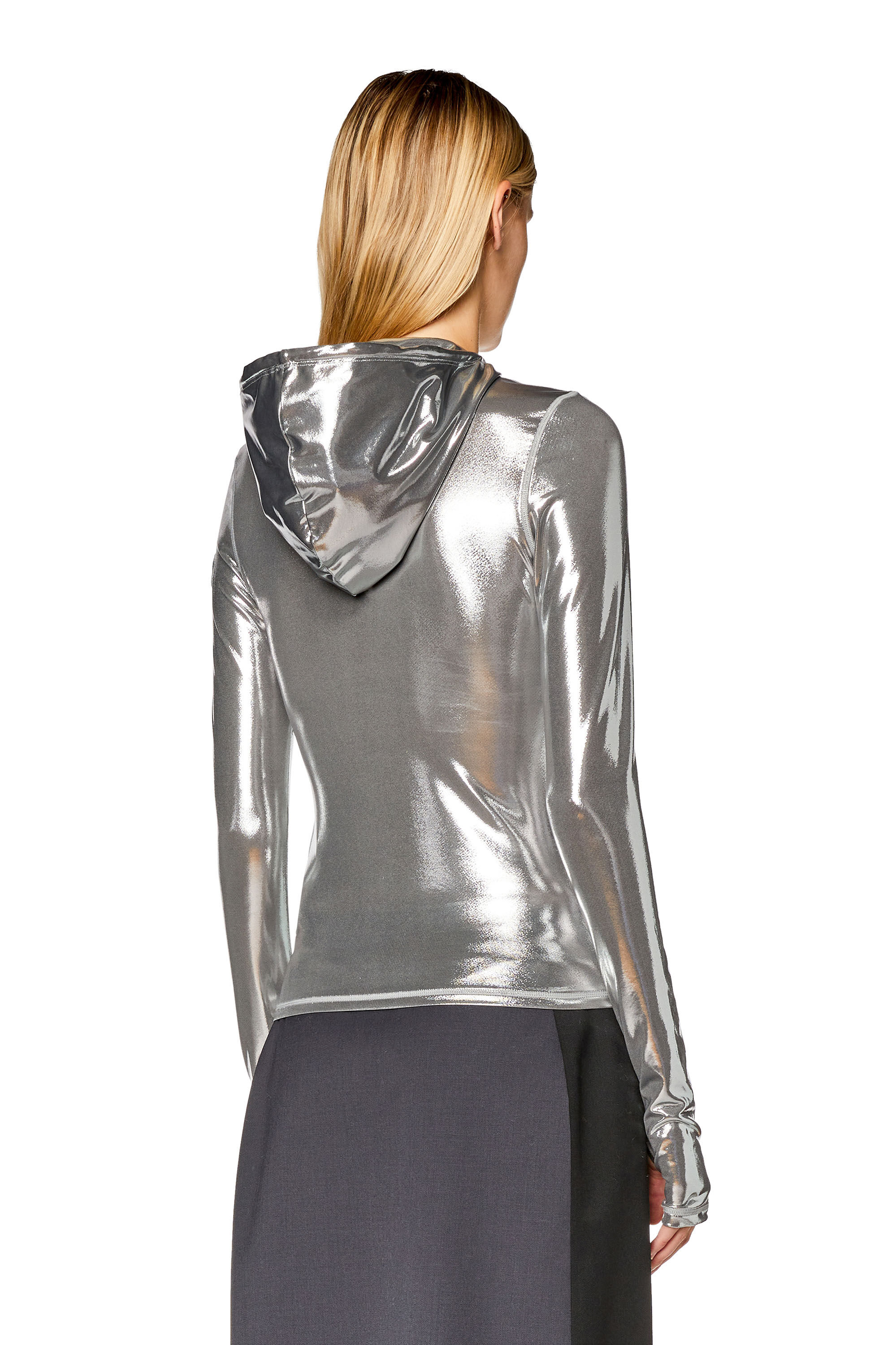Diesel clearance leather hoodie