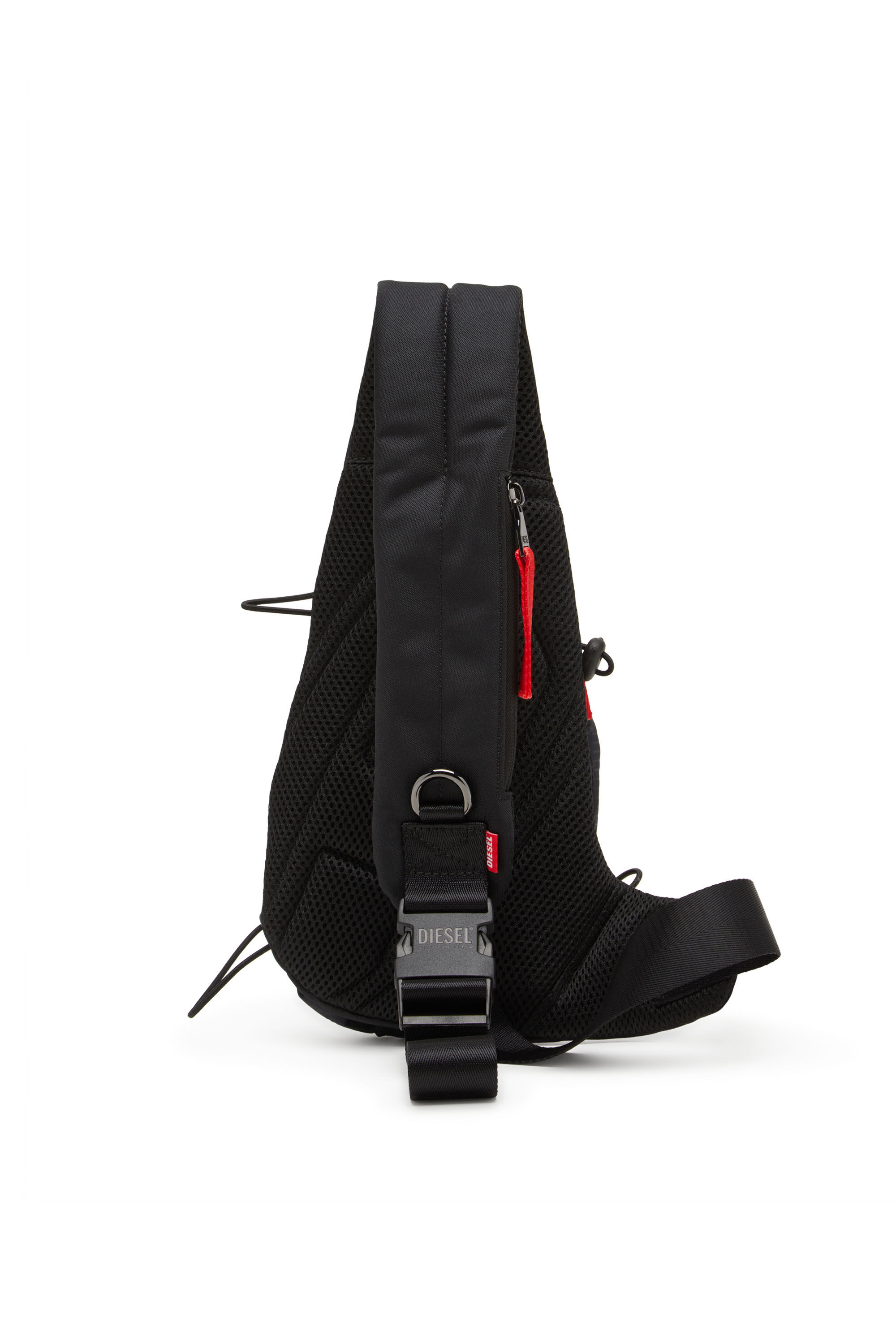【期間限定送料無料】 bag Zip-D-Sling Men's in Diesel | Black | shell check-jacquard バッグ