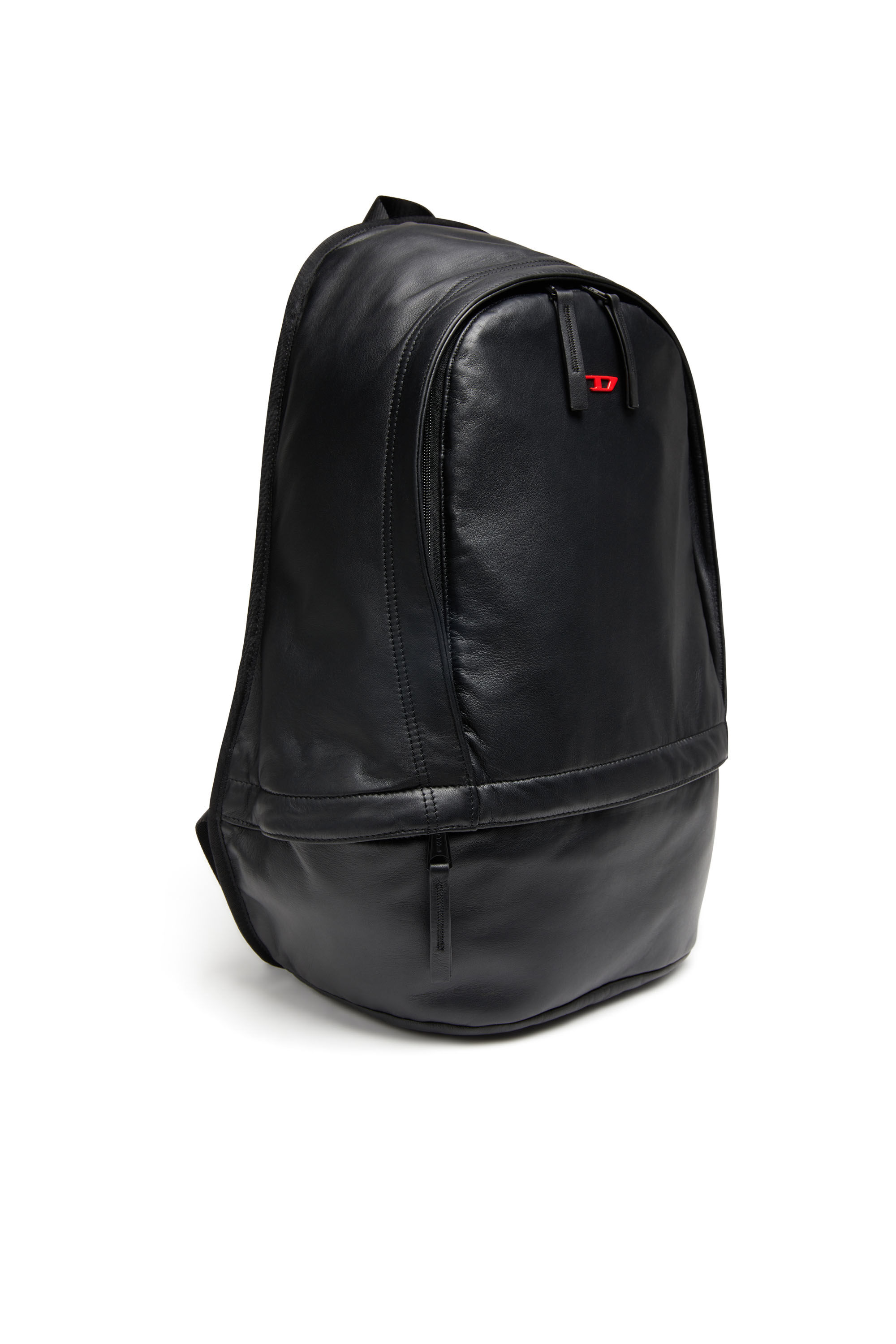 Women s Rave Backpack Backpack Leather backpack with metal D