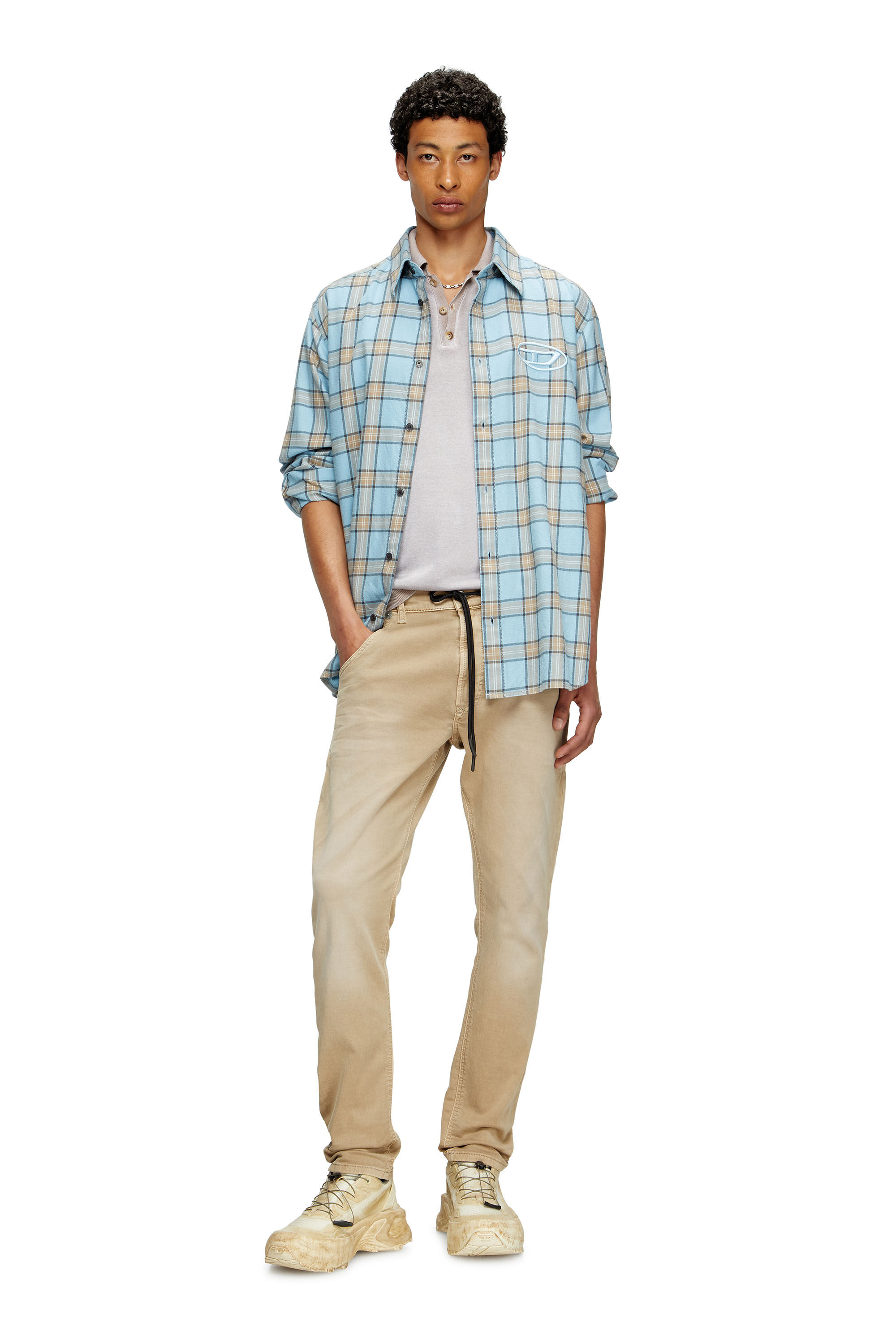 KROOLEY Man: Tapered Coloured Joggjeans elastic waist | Diesel KROOLEY Man: Tapered Coloured Joggjeans elastic waist | Diesel