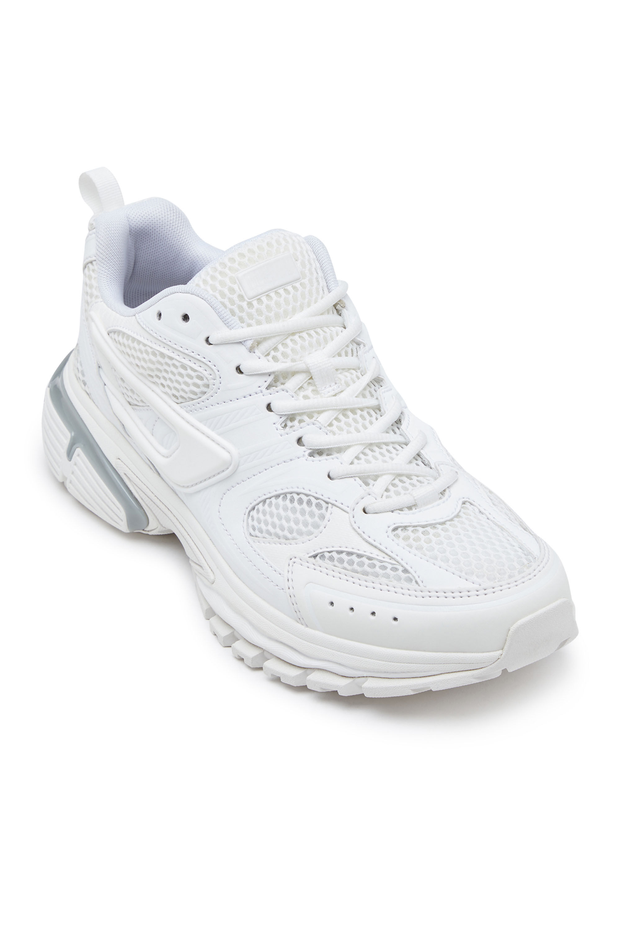 Diesel - S-SERENDIPITY PRO-X1 W, Woman S-Serendipity Pro-X1 W - Mesh sneakers with embossed overlays in White - Image 6