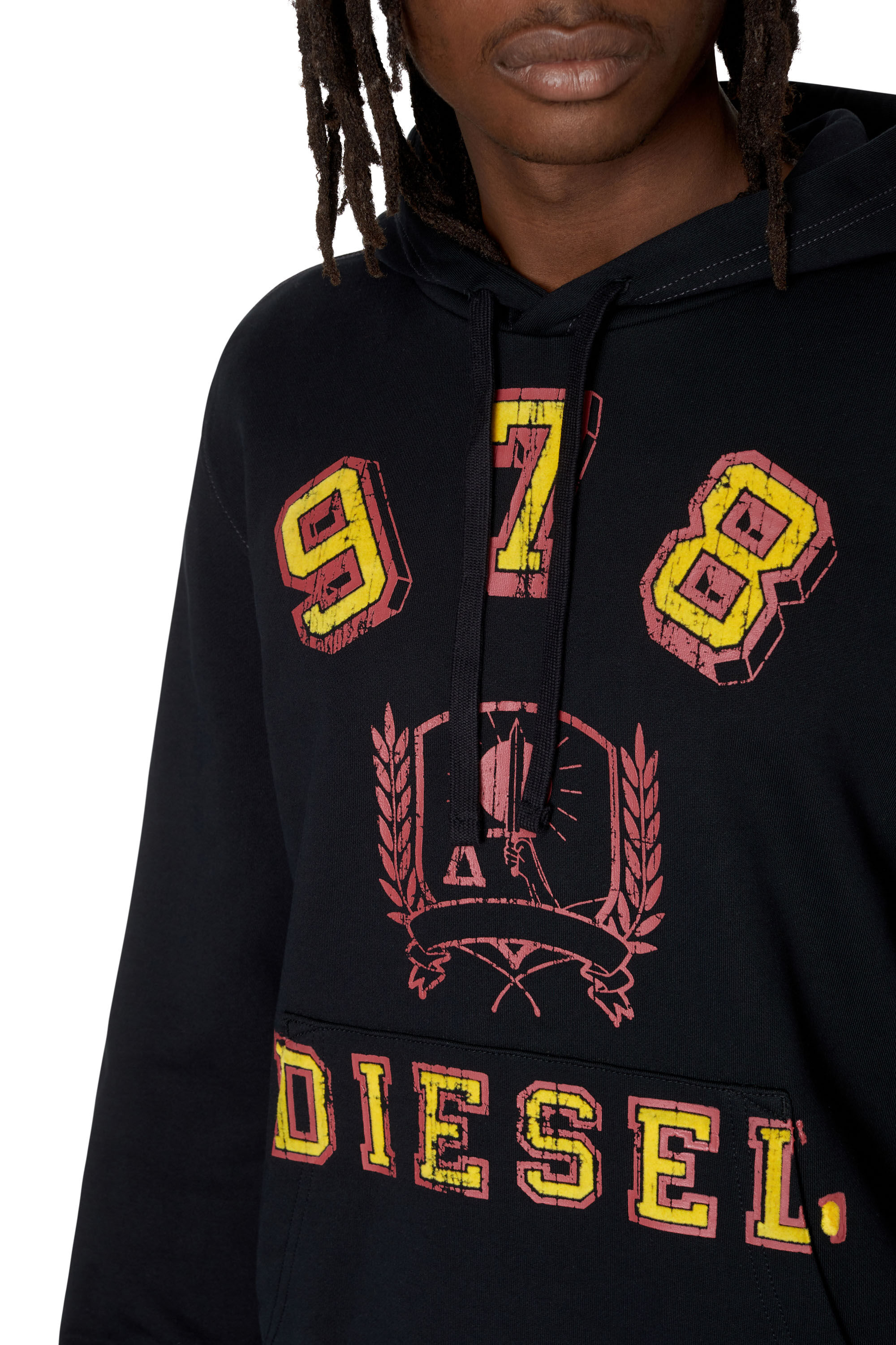 Diesel - S-GINN-HOOD-E5, Black - Image 6