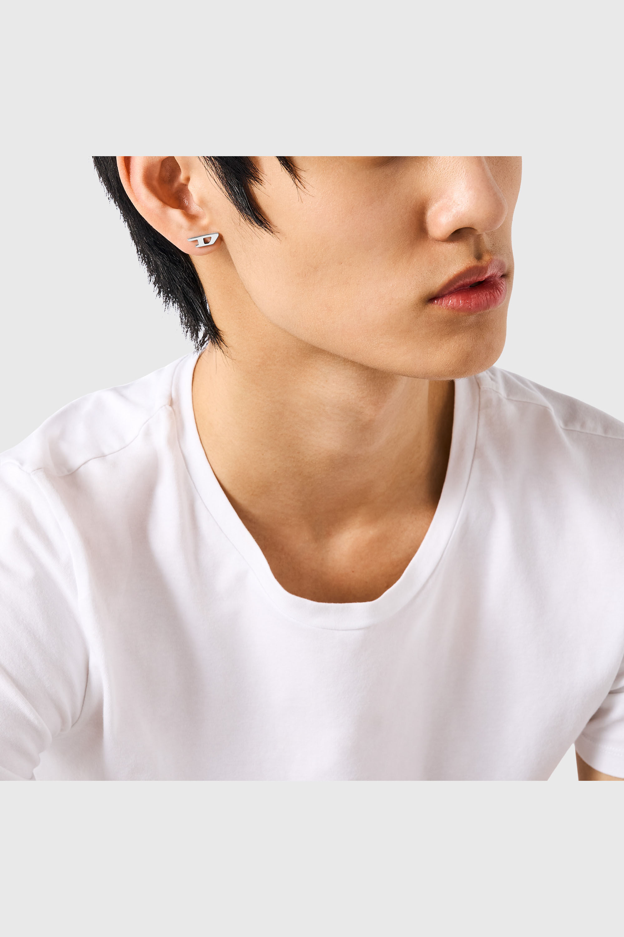 Diesel - DX1519, Unisex's Stainless steel stud earring in Silver - 4