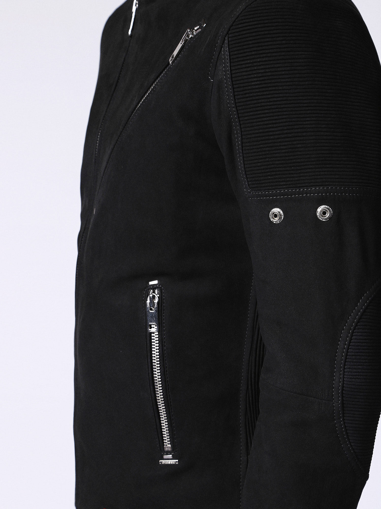 00SVIV0QAPA Leather jackets Man L-MACKSON by Diesel Black 00SVIV0QAPA Leather jackets Man L-MACKSON by Diesel Black