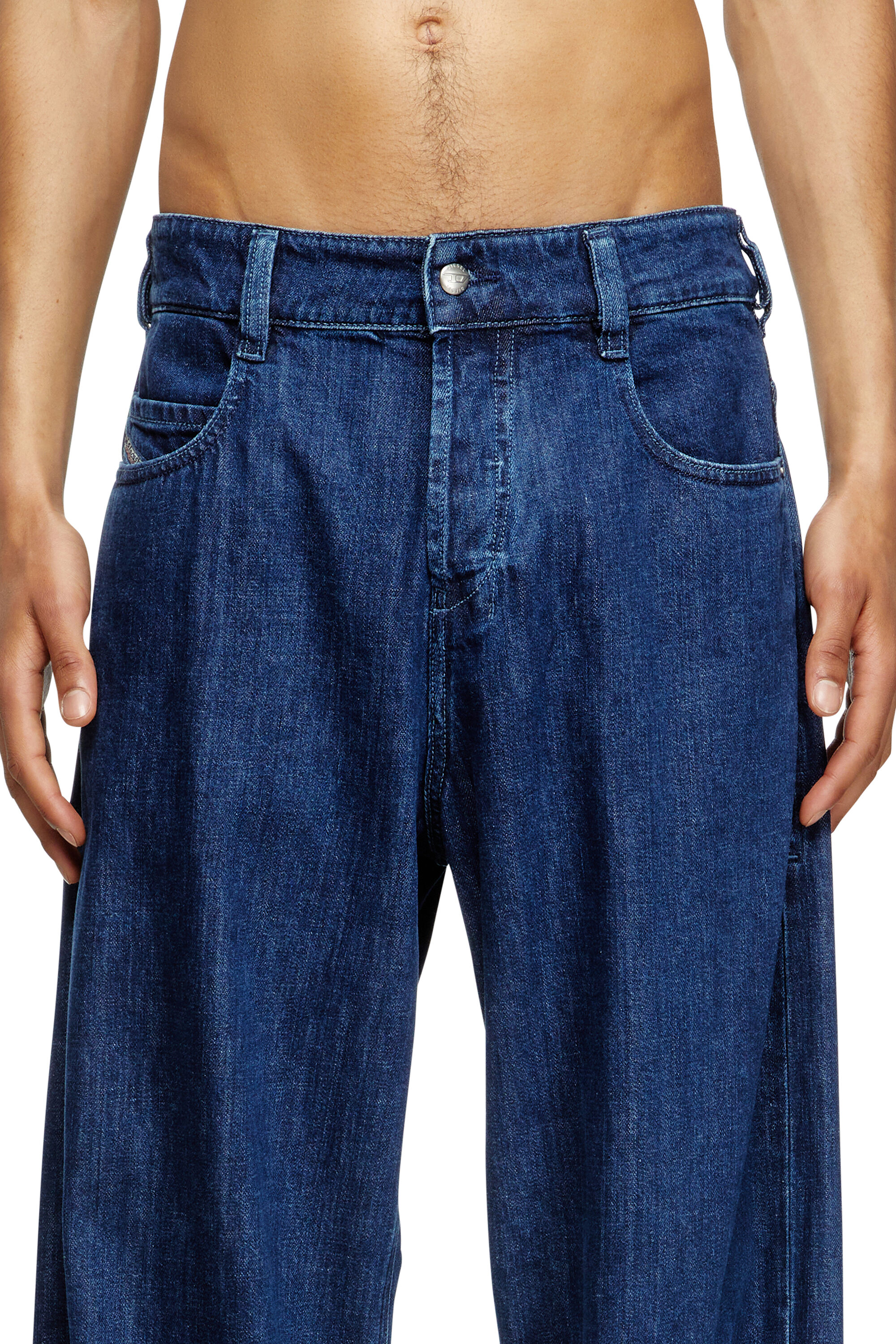 ★DIESEL★ DBay Denim Pants Blue A1100309H6901 Women's Relaxed Jeans | Dark Blue | Diesel 1997 D-Enim