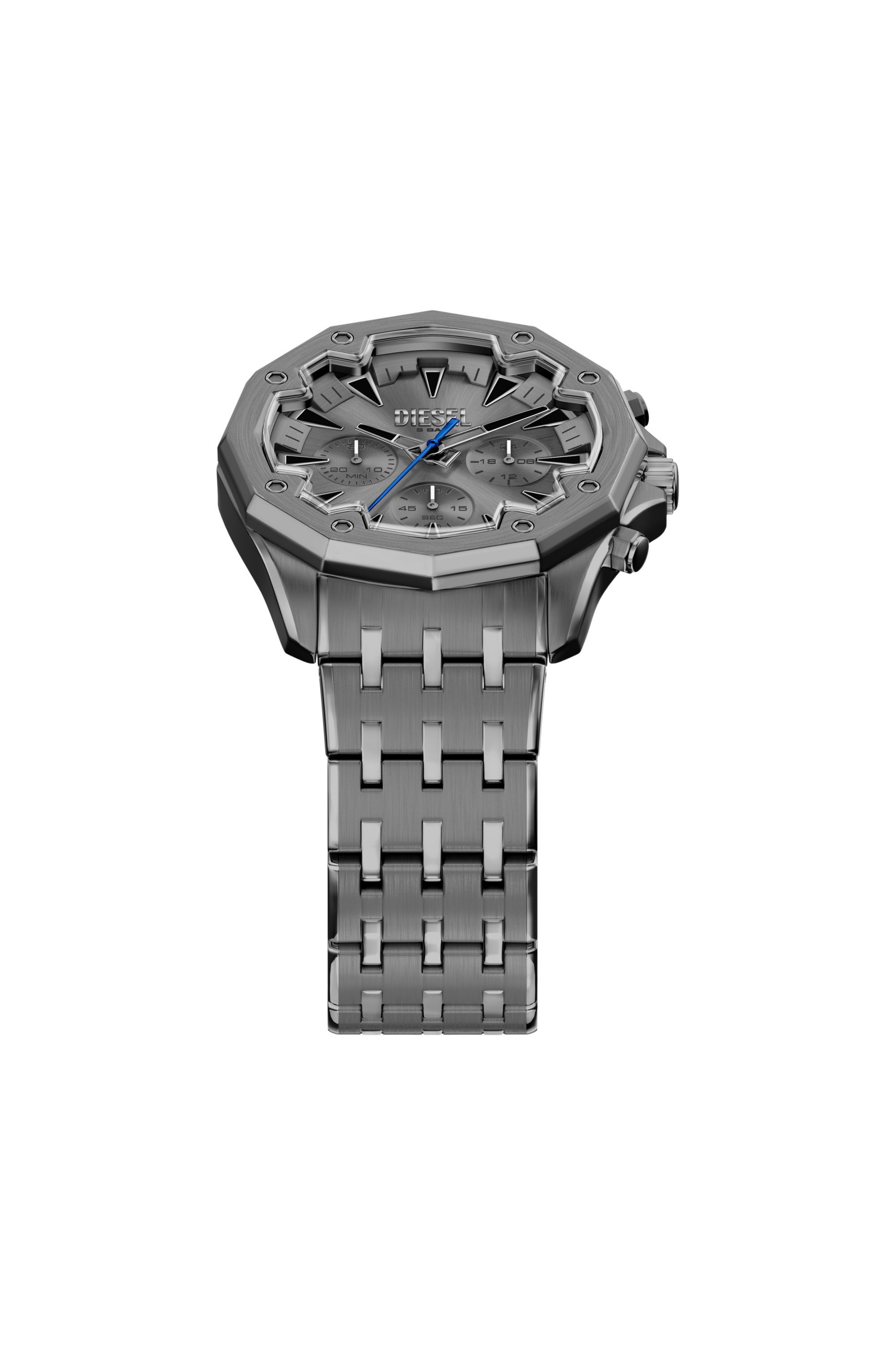 Diesel - DZ4708 WATCH, Man's Stinger Gunmetal Stainless Steel Watch in Grey - 4