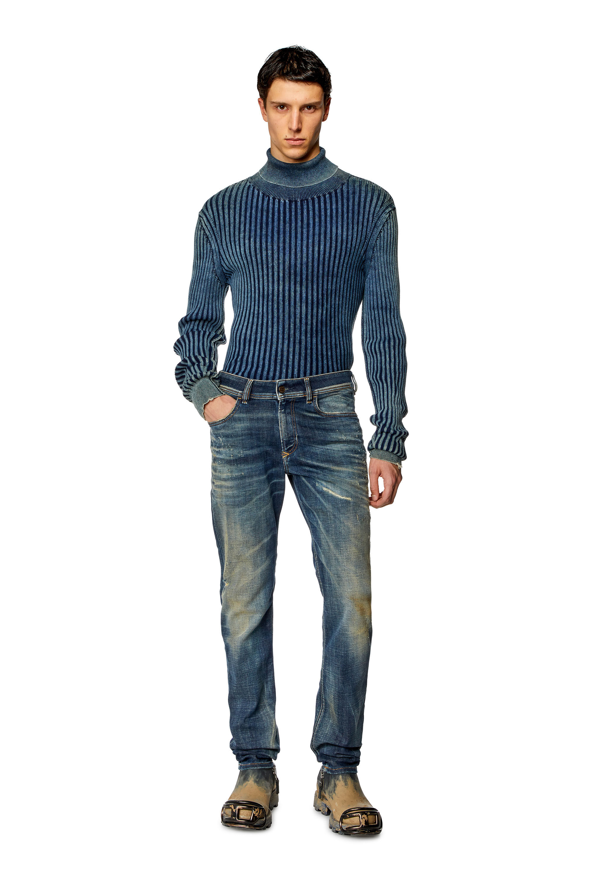 Diesel striped jeans sales