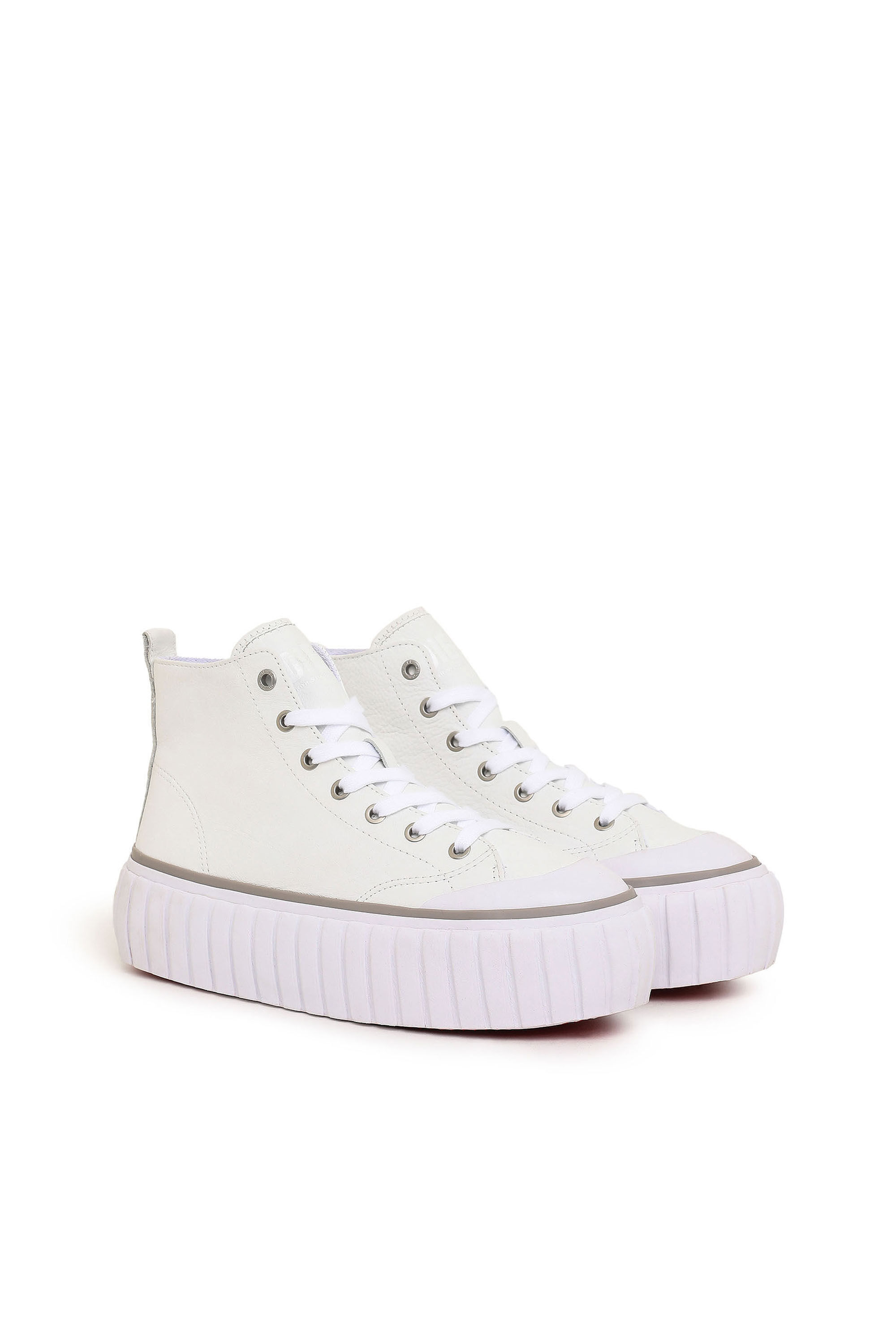 S HANAMI MID X Unisex High top platform sneakers in leather Diesel
