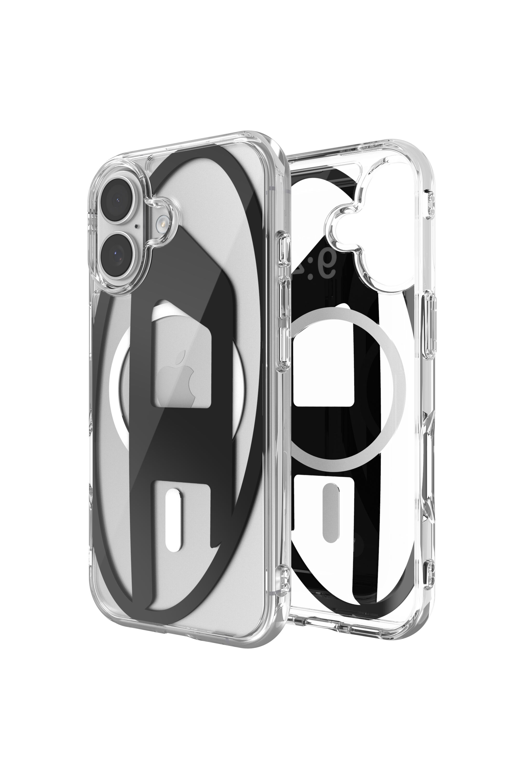 Women's Oval D metallic case with magsafe for iPhone 17 | Black