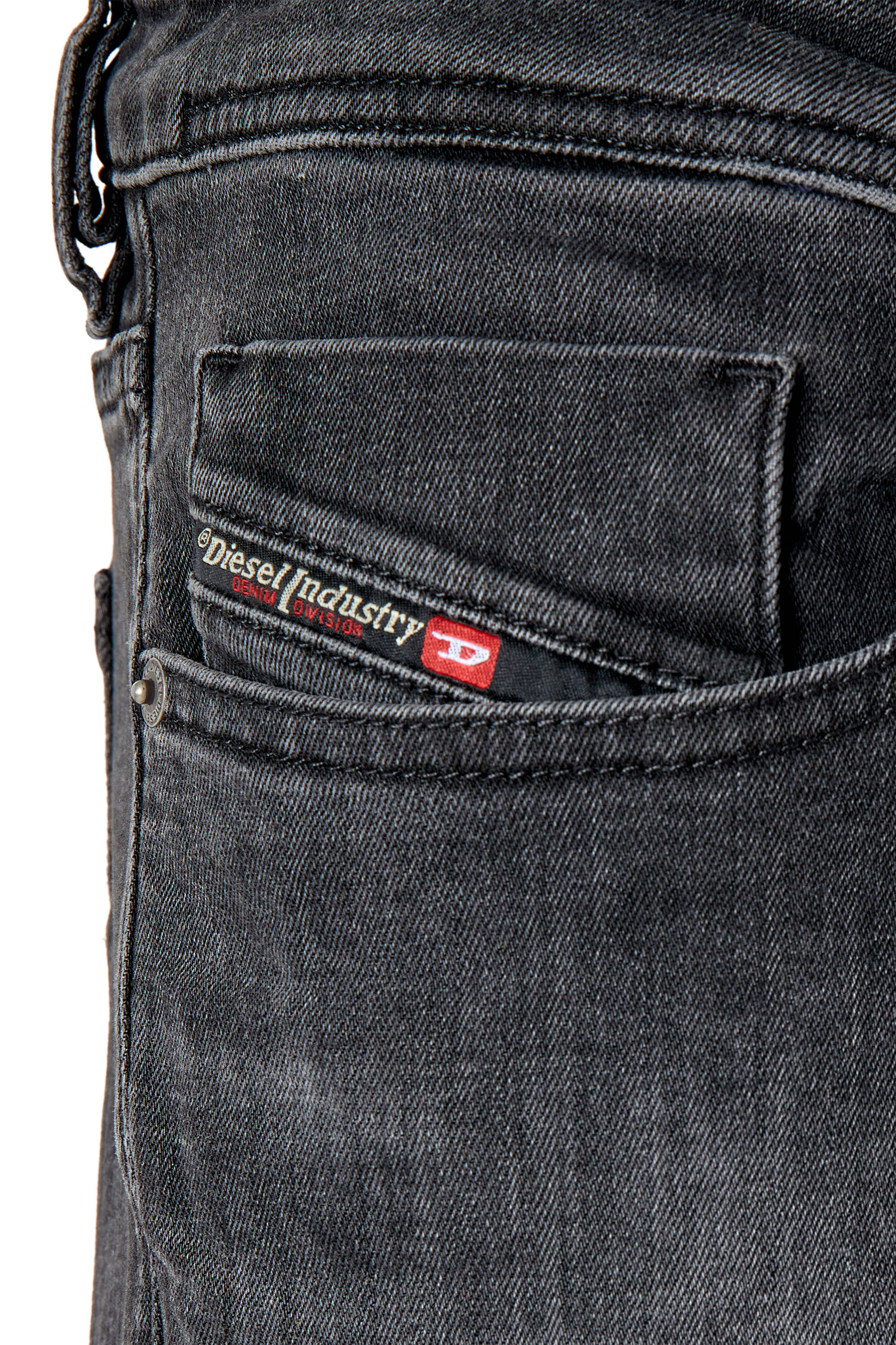 Diesel - 1979 Sleenker 0TFAR Skinny Jeans, Black/Dark grey - Image 6