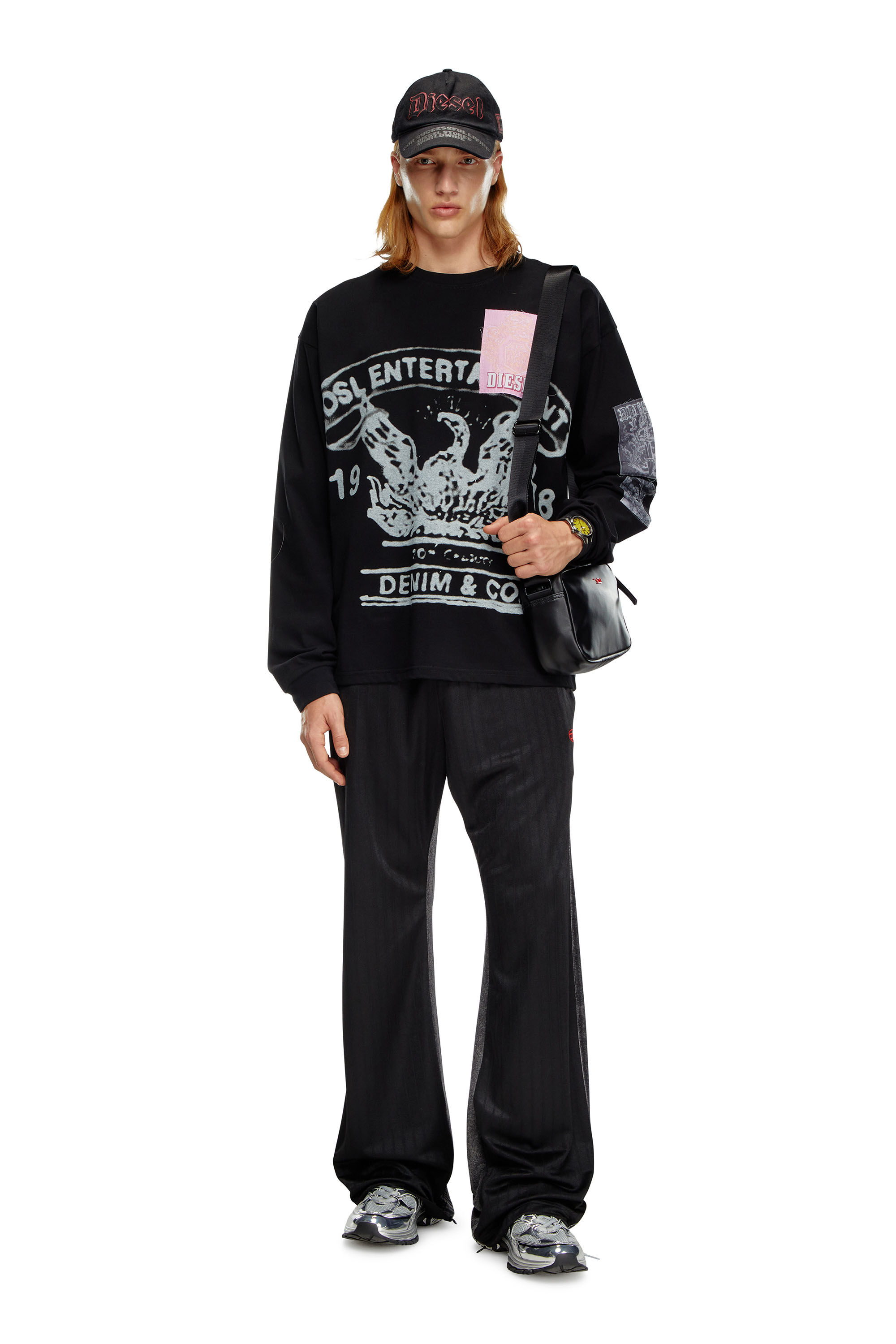 Denim tracksuit pants clearance