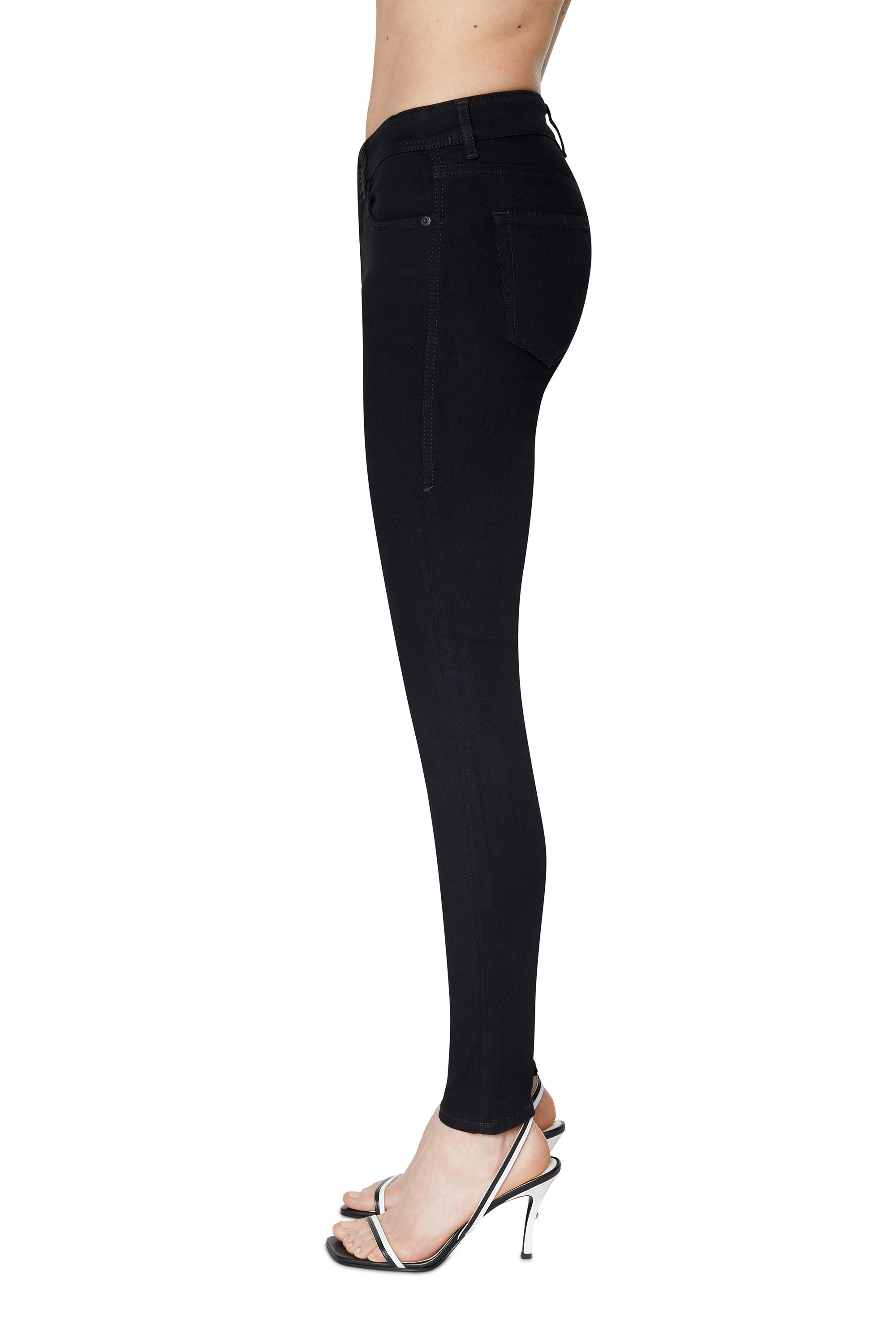2017 SLANDY Woman Super skinny Black Jeans regular waist Diesel