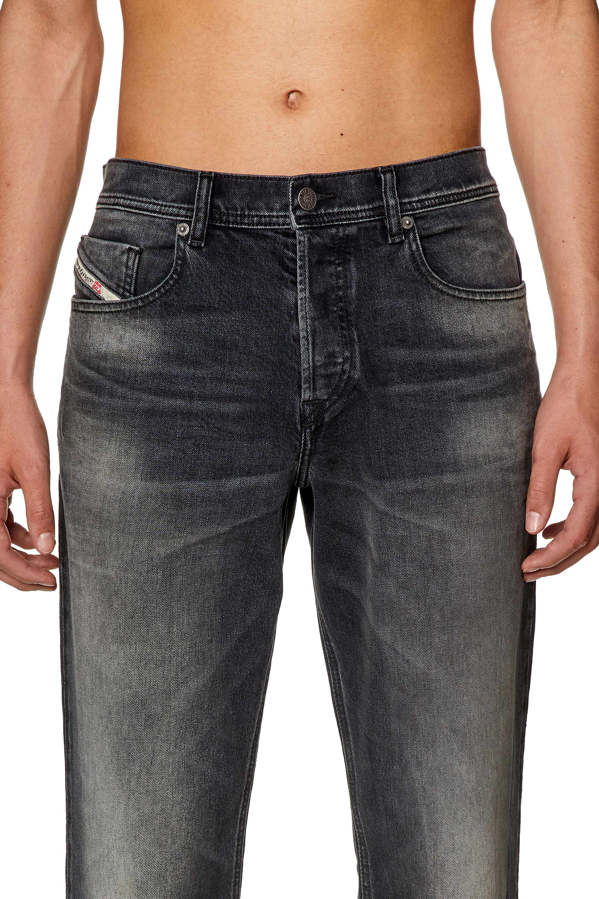Men s Tapered Jeans Black Dark grey Diesel 2023 D Finitive