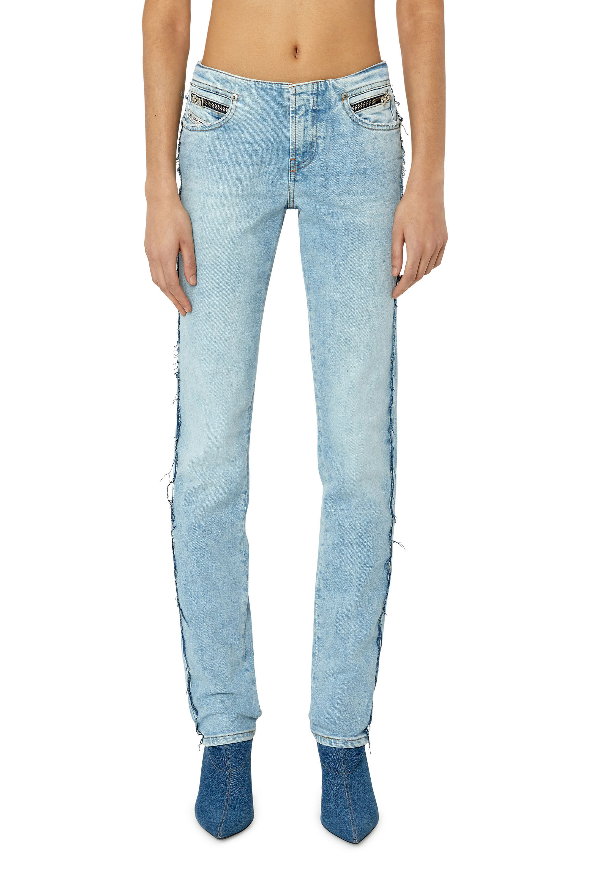Diesel - D-Tail 09F41 Skinny Jeans, Light Blue - Image 3