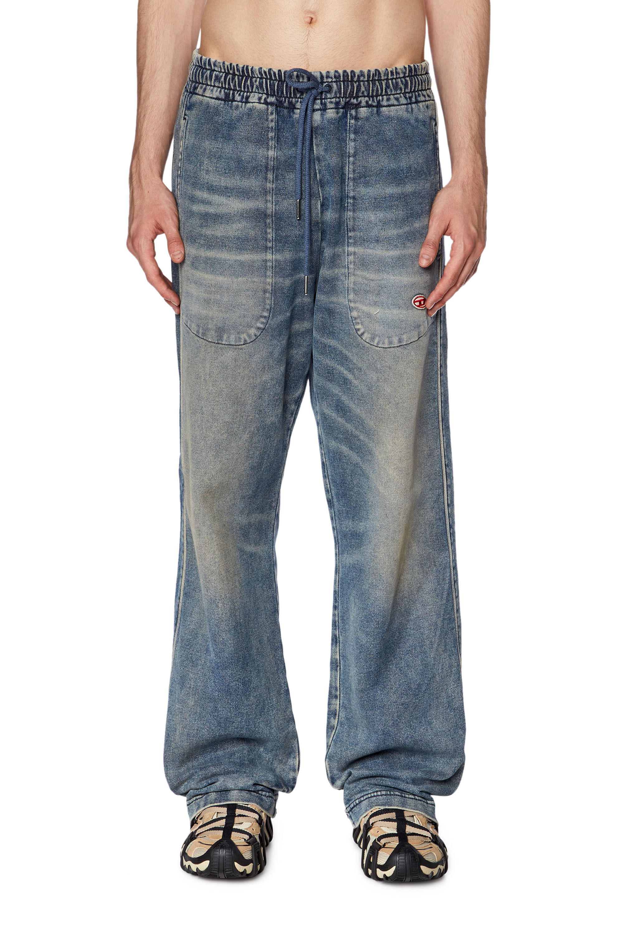 Women s Straight Jeans Medium blue Diesel D Martians Track Denim