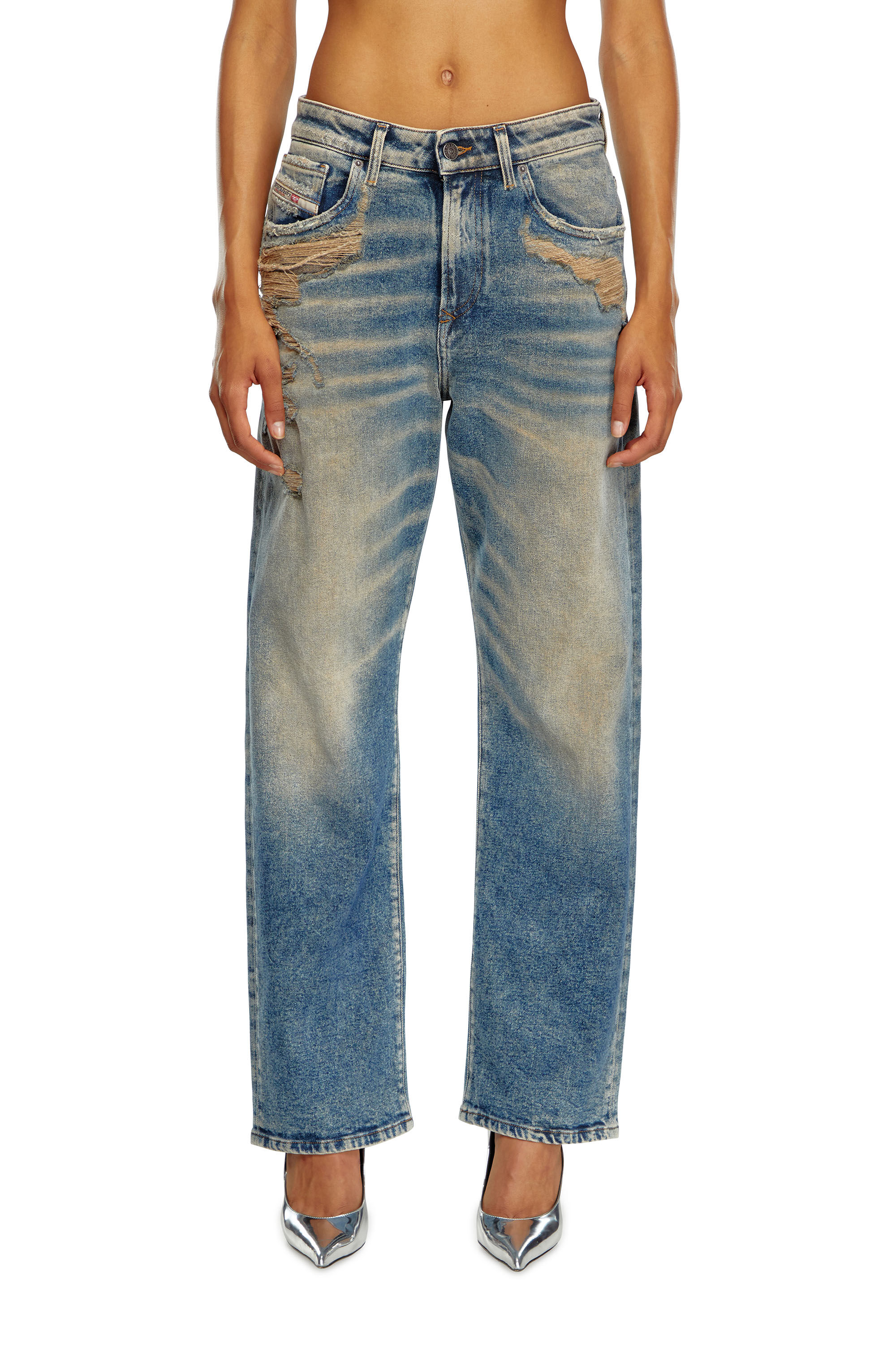 Diesel - Woman's Regular Jeans 1999 D-Reggy 09K32, Medium blue - 3